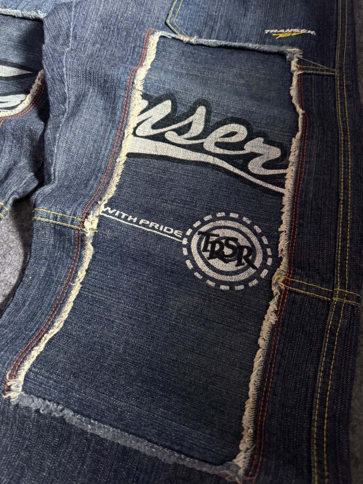G-Unit × JNCO 2000s Transfer Baggy Patch Work Details Loose Jeans Size US 29 - 9 Thumbnail