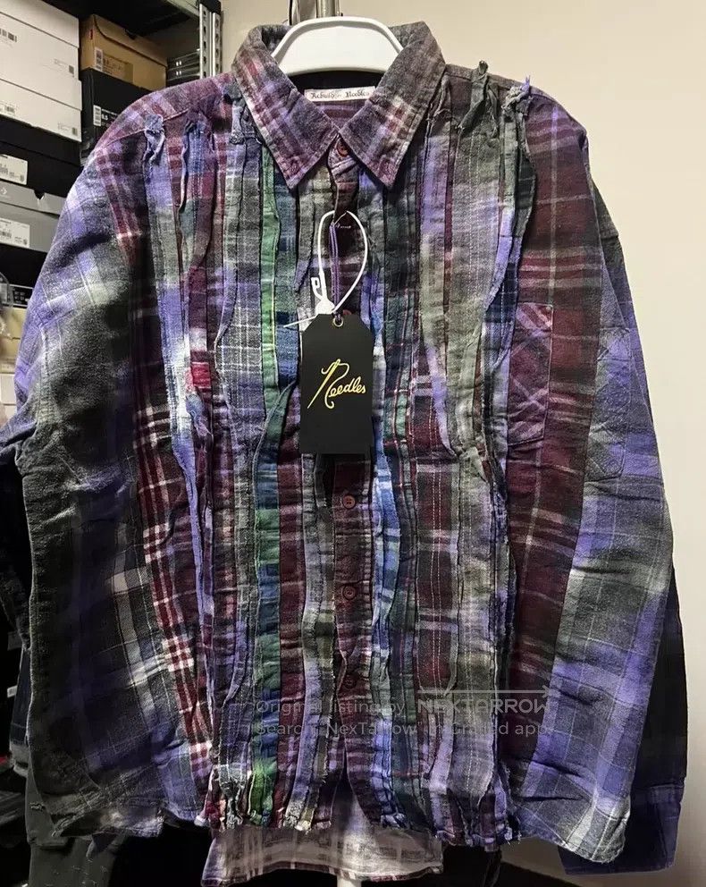 Needles Needles PATCHWORK FLANNEL SHIR Size US M / EU 48-50 / 2 - 1 Thumbnail