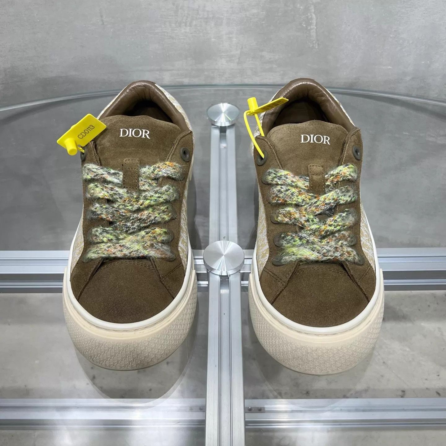 Dior Dior B33 Green Brown Suede Sneaker 41 Size US 8 / EU 41 - 1 Thumbnail
