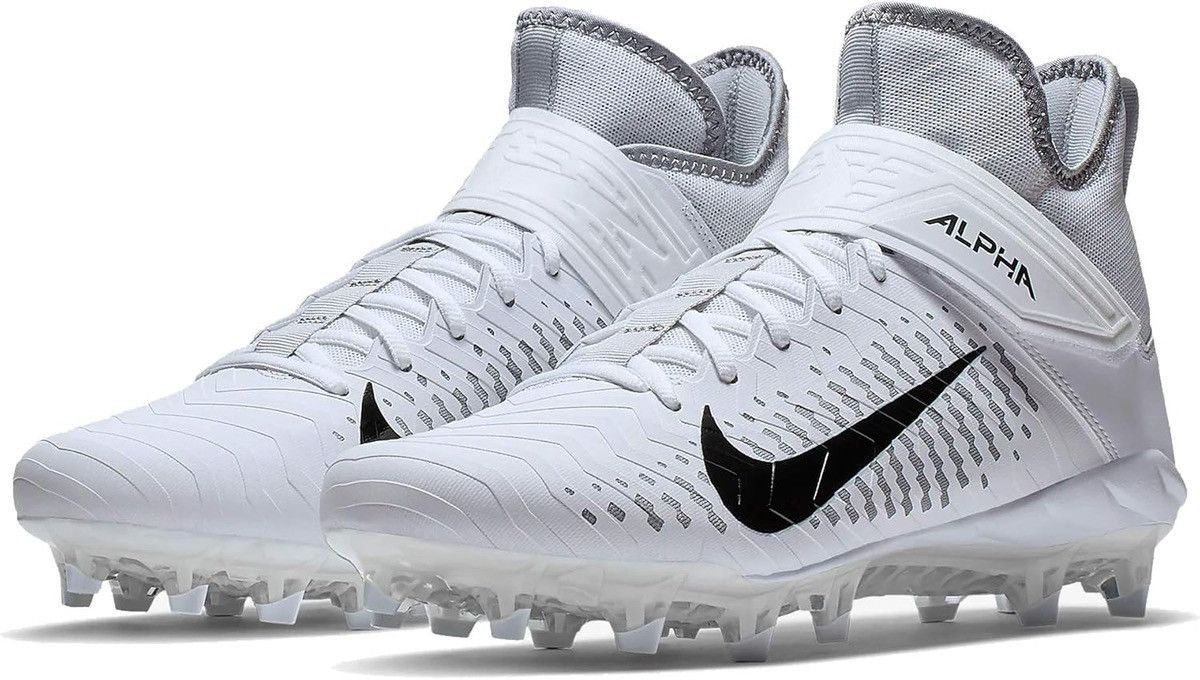 Nike NEW Nike Alpha Menace Pro 2 White size 12.5 Football cleats Size US 12.5 / EU 45-46 - 1 Thumbnail