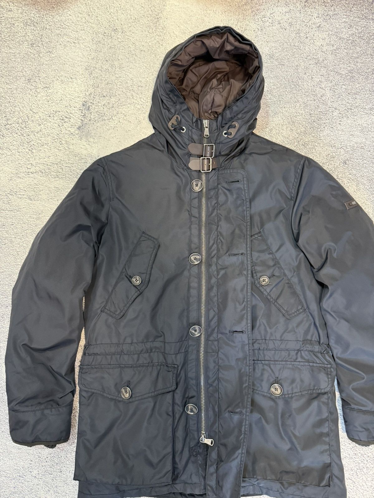Hackett Hackett London Arctic Parka Men M Navy Down Jacket Hood Warm Size US M / EU 48-50 / 2 - 7 Thumbnail