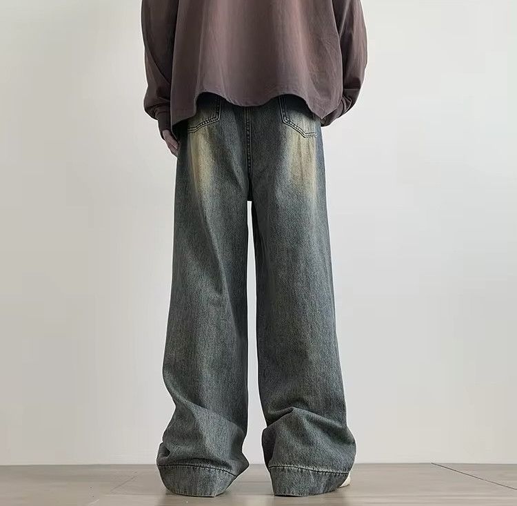 Jean × Vintage Distressed Vintage Blue Baggy Jeans Size US 31 - 4 Thumbnail