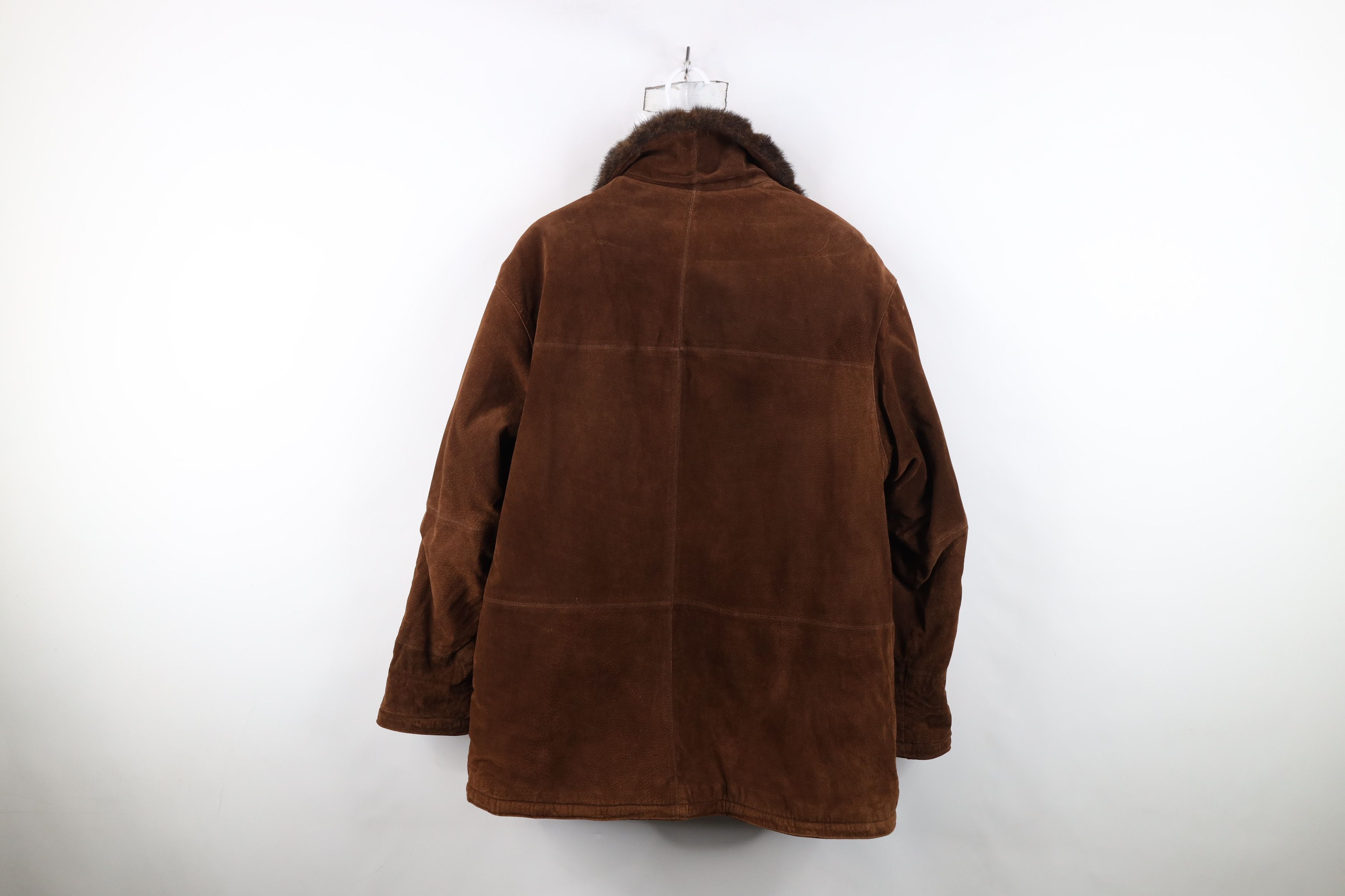 Vintage Vintage 90s Streetwear Reversible Leather Faux Fur Jacket Size L / US 10 / IT 46 - 9 Thumbnail