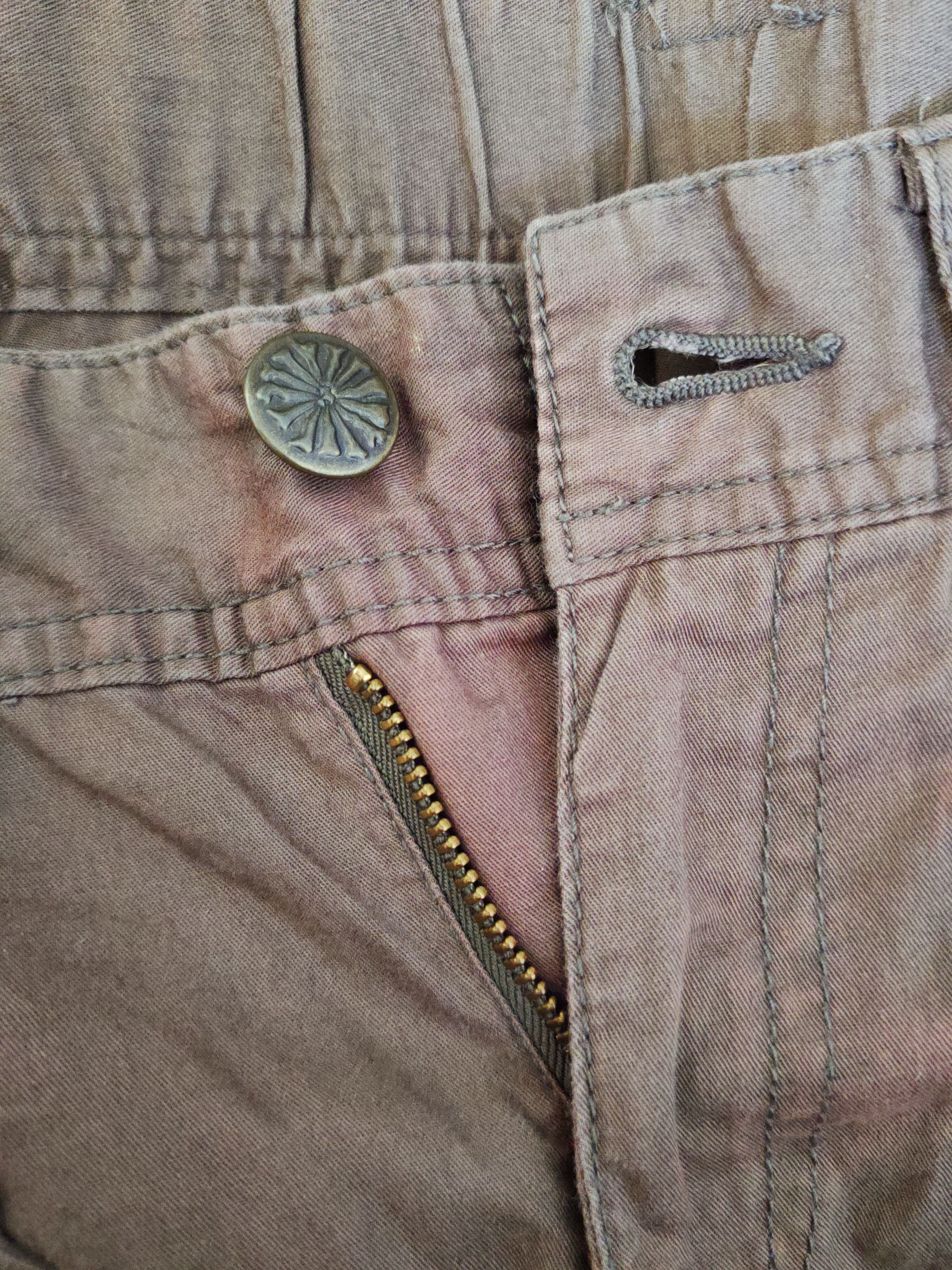 Japanese Brand Japan Brown Multipocket Cargo Short cropped Pants #W447 Size US 29 - 13 Thumbnail