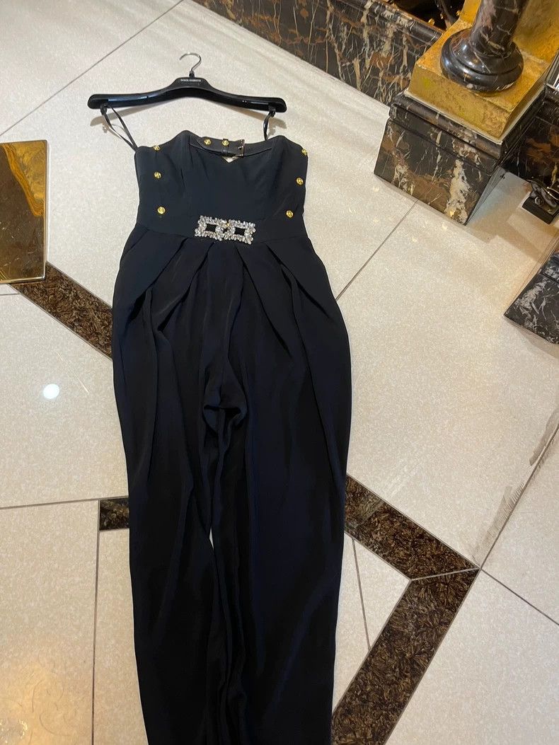 Versace Versace Fishbone shaping jumpsuit Harem pants Size M / US 6-8 / IT 42-44 - 2 Thumbnail