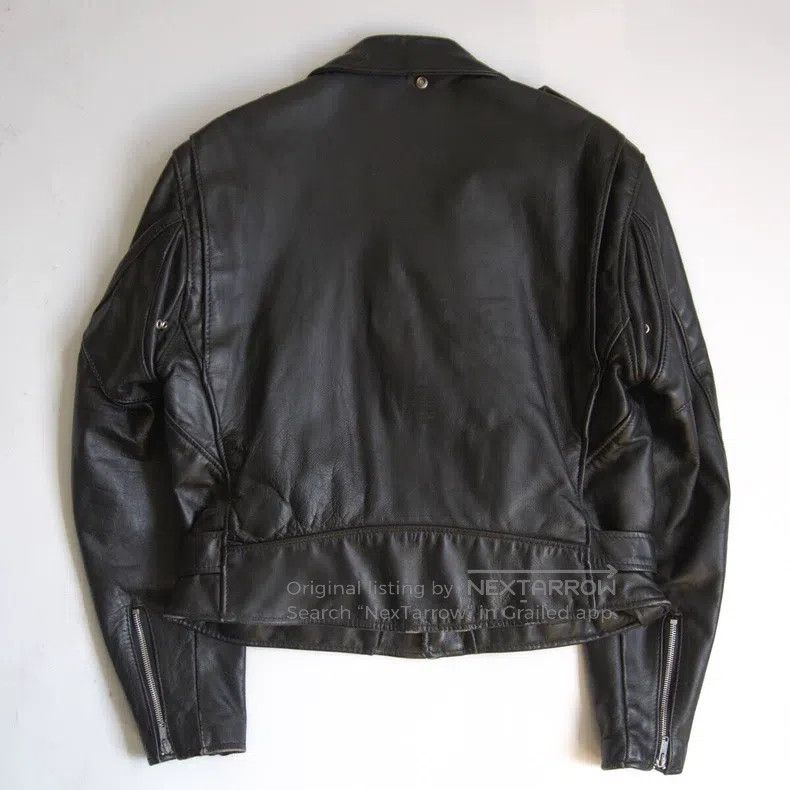 Schott Schott Classic cable-stayed leather jacket Size US XL / EU 56 / 4 - 2 Thumbnail