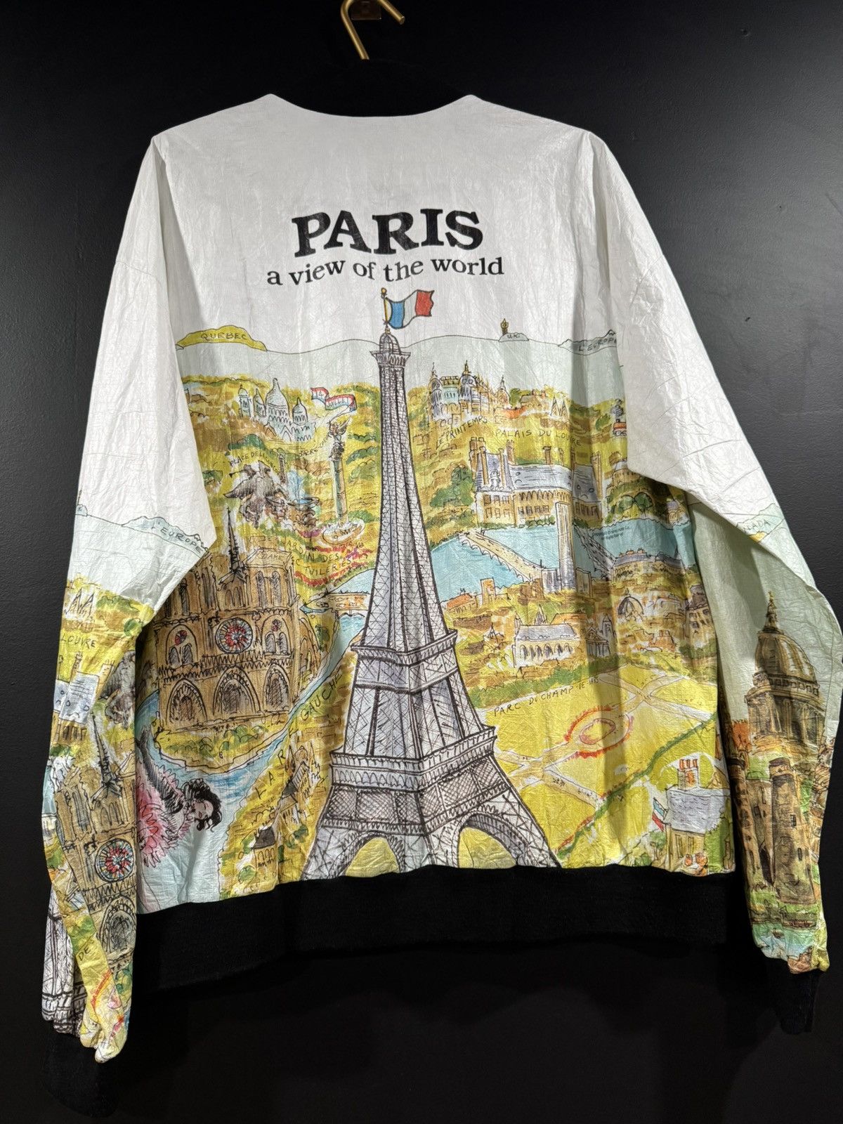 Other 80s / 90s Vintage London Paris Map Windbreaker Jacket XL Size US XL / EU 56 / 4 - 9 Thumbnail