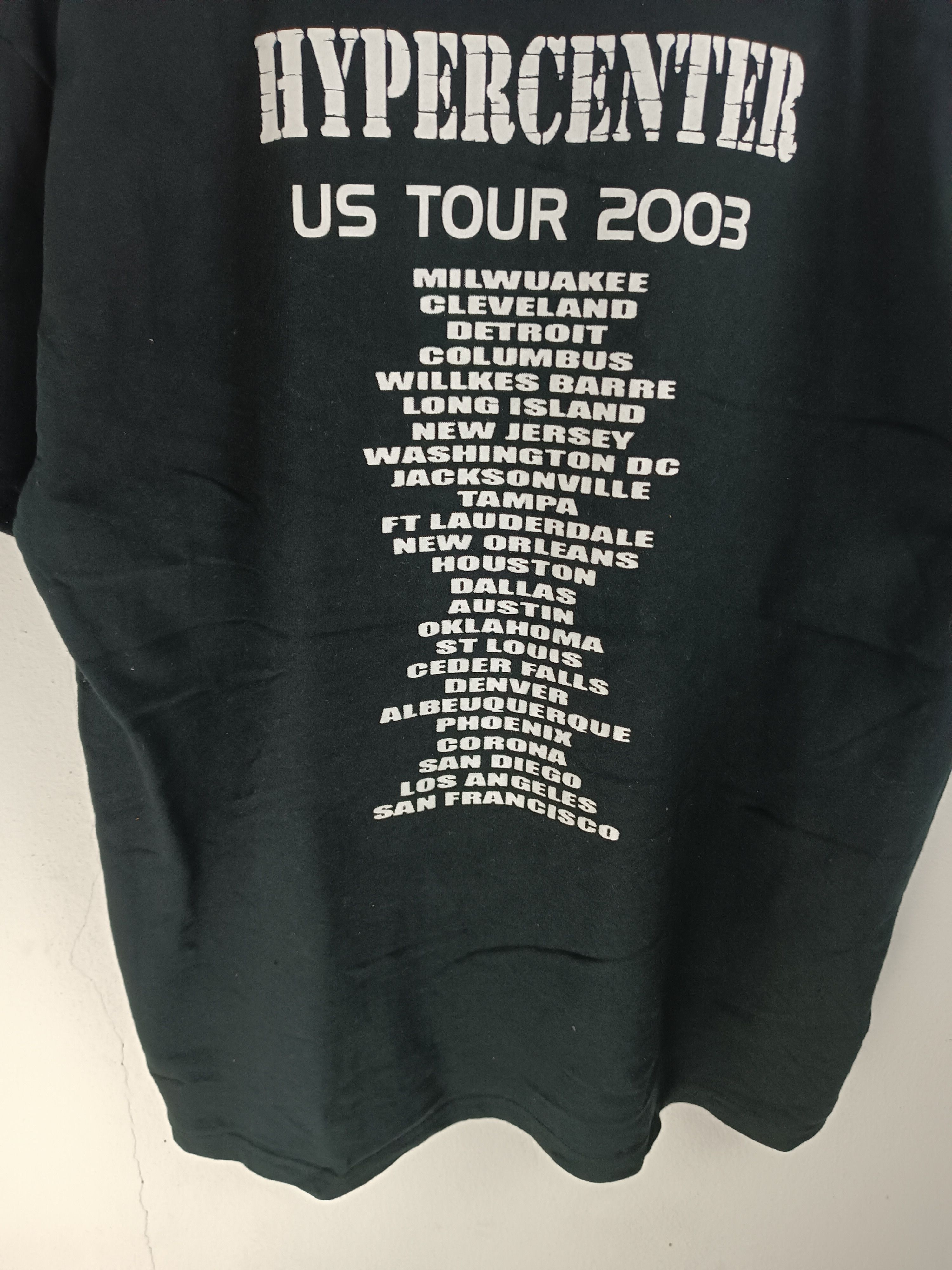 Band Tees VINTAGE 2003 HYPERCENTER METALCORE AUSTRALIA VERY RARE TOUR Size US XL / EU 56 / 4 - 14 Thumbnail