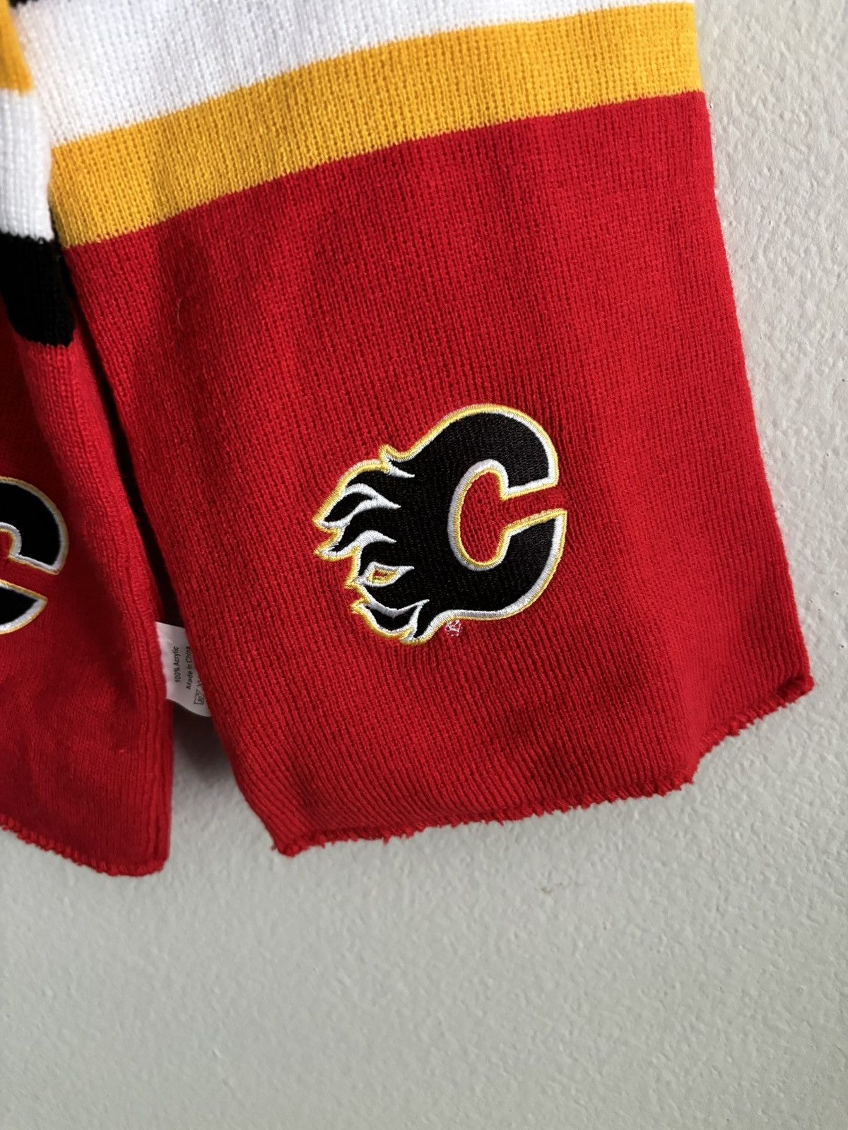 Vintage Calgary Flames NHL Winter Scarf Size ONE SIZE - 3 Thumbnail