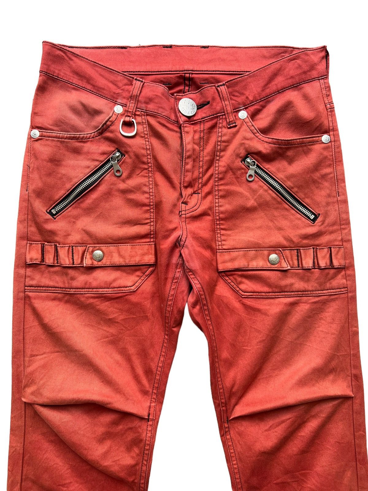 Lee Lee Multipocket Tactical Bondage Red Straight Pants 33x30 Size US 33 - 4 Thumbnail
