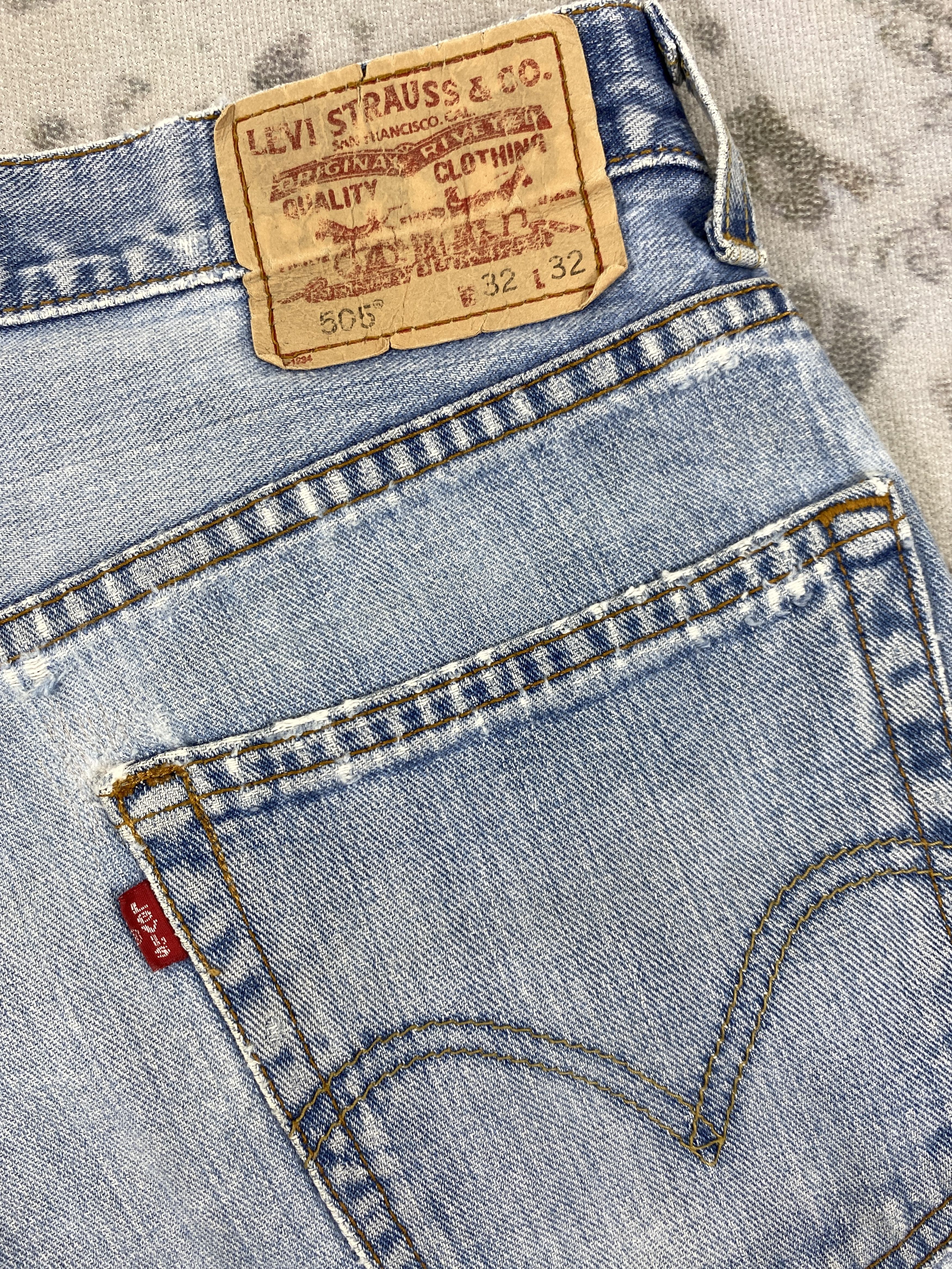 Japanese Brand Light Wash Vintage Levi's 505 Denim 32x31 -JN199 Size US 32 / EU 48 - 12 Thumbnail