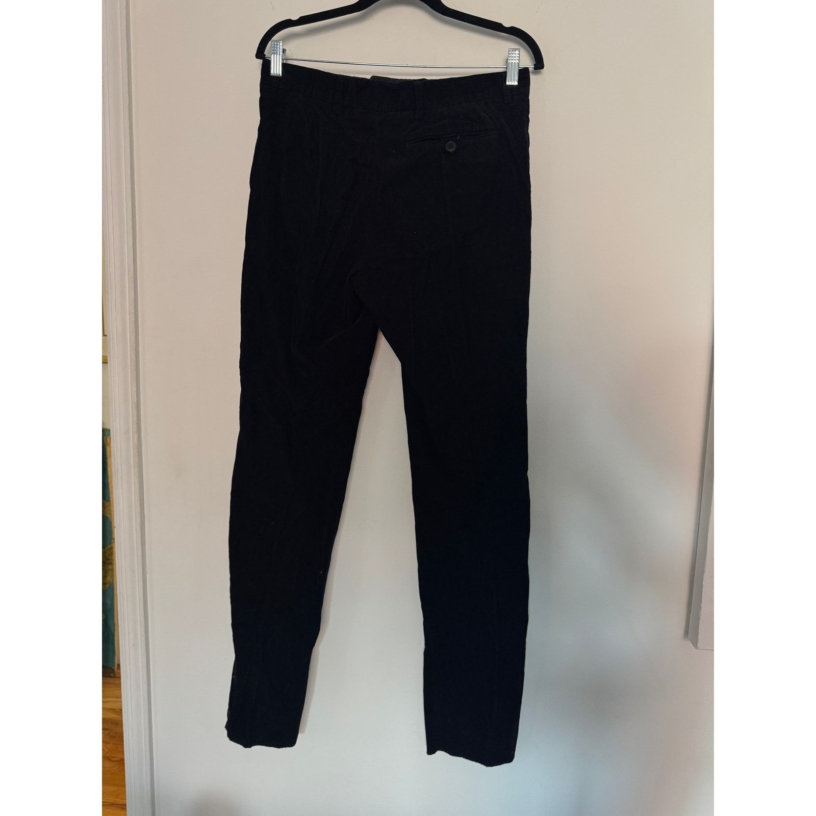 agnes b. Agnès B Men's Black Cotton Corduroy Jamey Pants Size US 33 - 2 Thumbnail