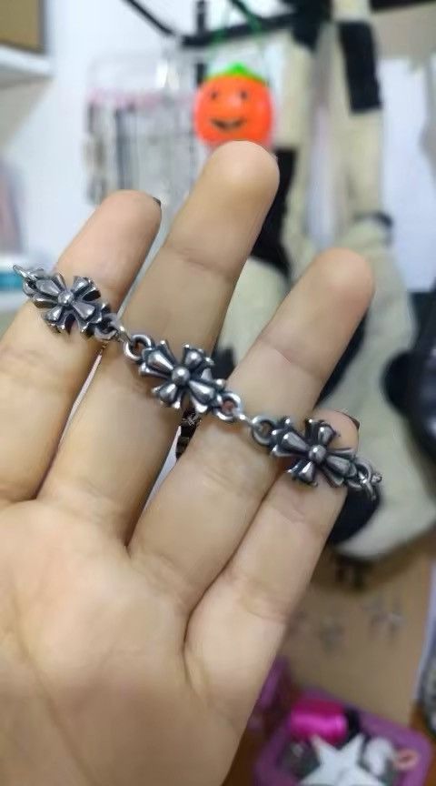 Other Silver Cross Hip Hop Punk Bracelet Size ONE SIZE - 5 Thumbnail