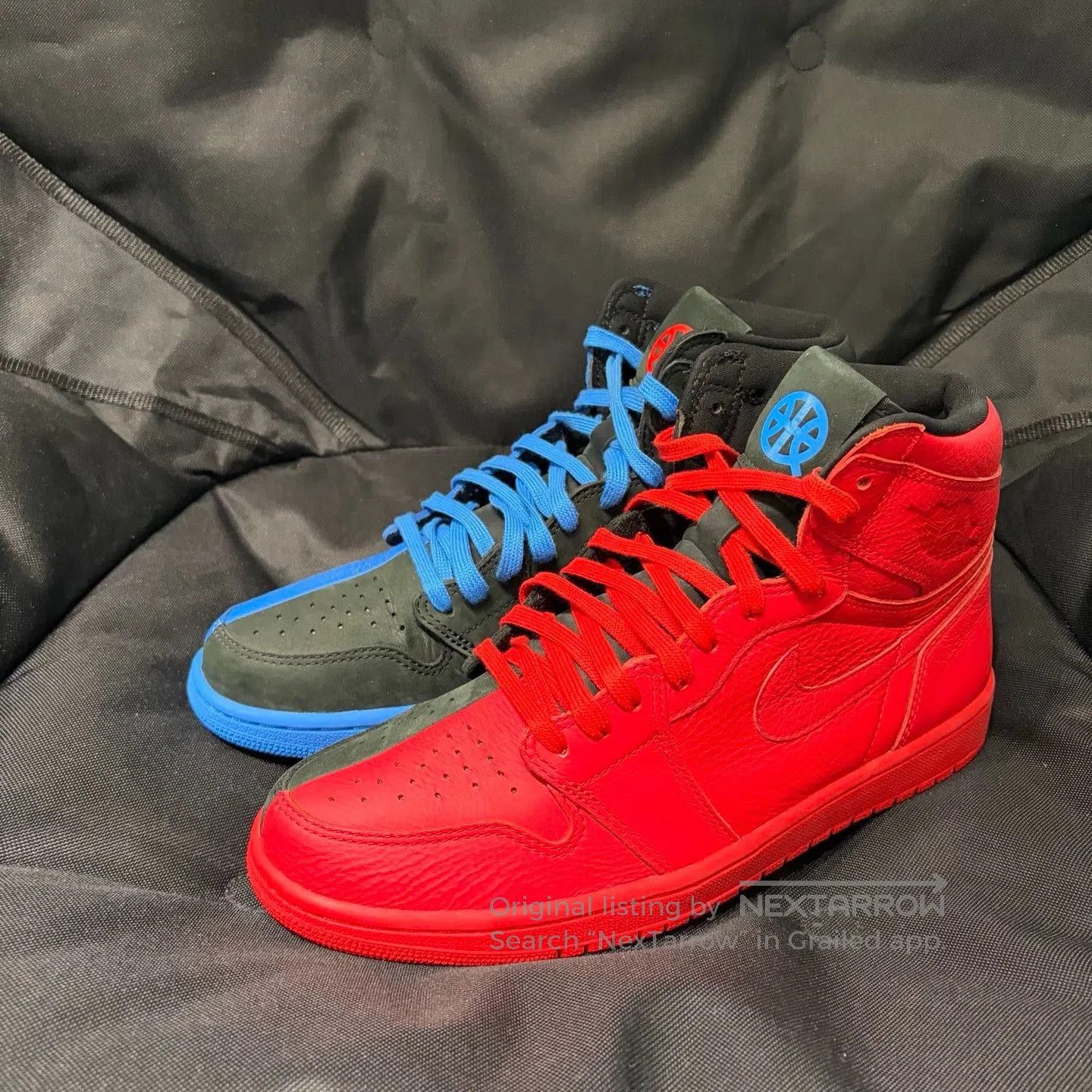 Jordan Brand AJ1 Quai 54 Red Blue. Size US 11 / EU 44 - 6 Thumbnail