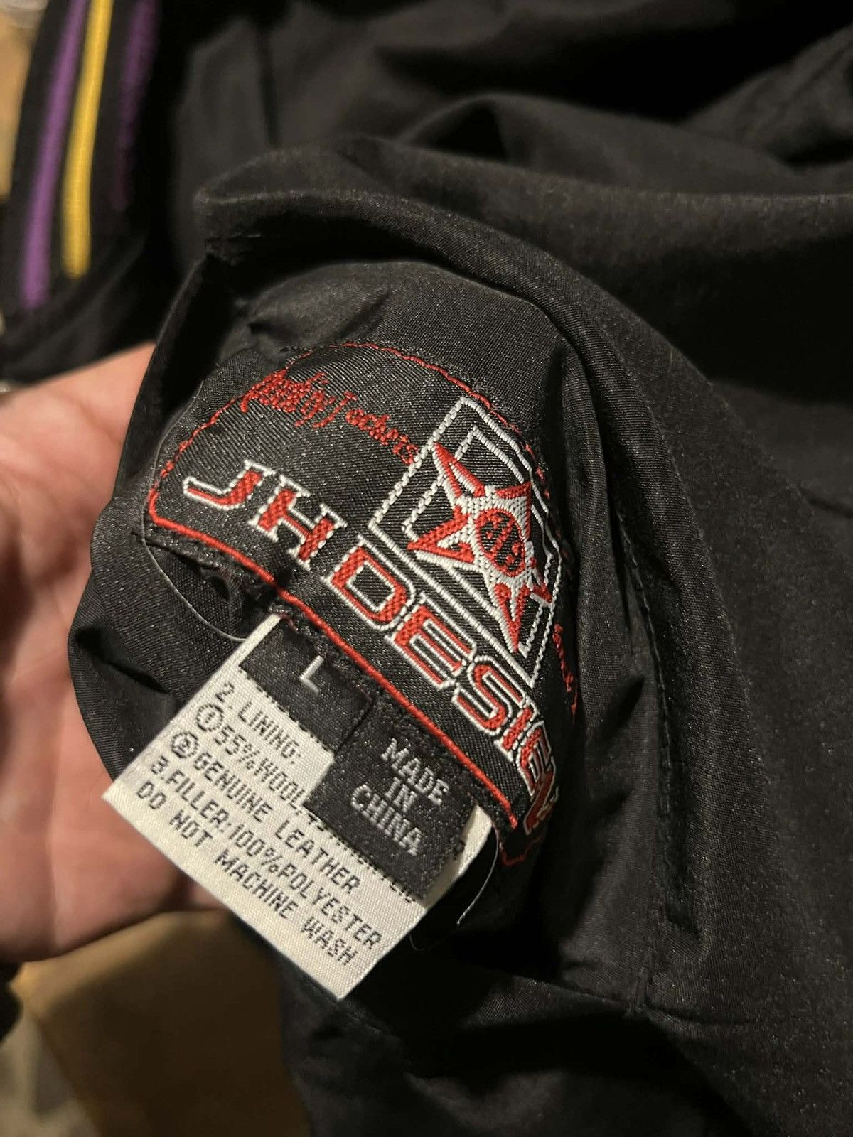 JH Design Vintage Jeff Hamilton Lakers Bomber Jacket Size US L / EU 52-54 / 3 - 9 Thumbnail