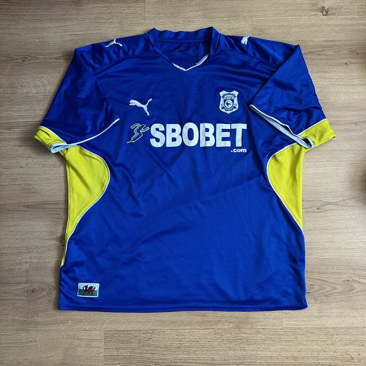 Puma Cardiff City 2009 2010 home football shirt jersey Puma Size US L / EU 52-54 / 3 - 1 Thumbnail