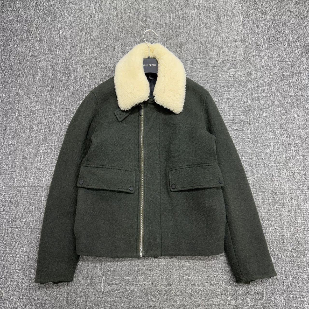 Dior dior wool coat with fur collar Size US L / EU 52-54 / 3 - 1 Thumbnail