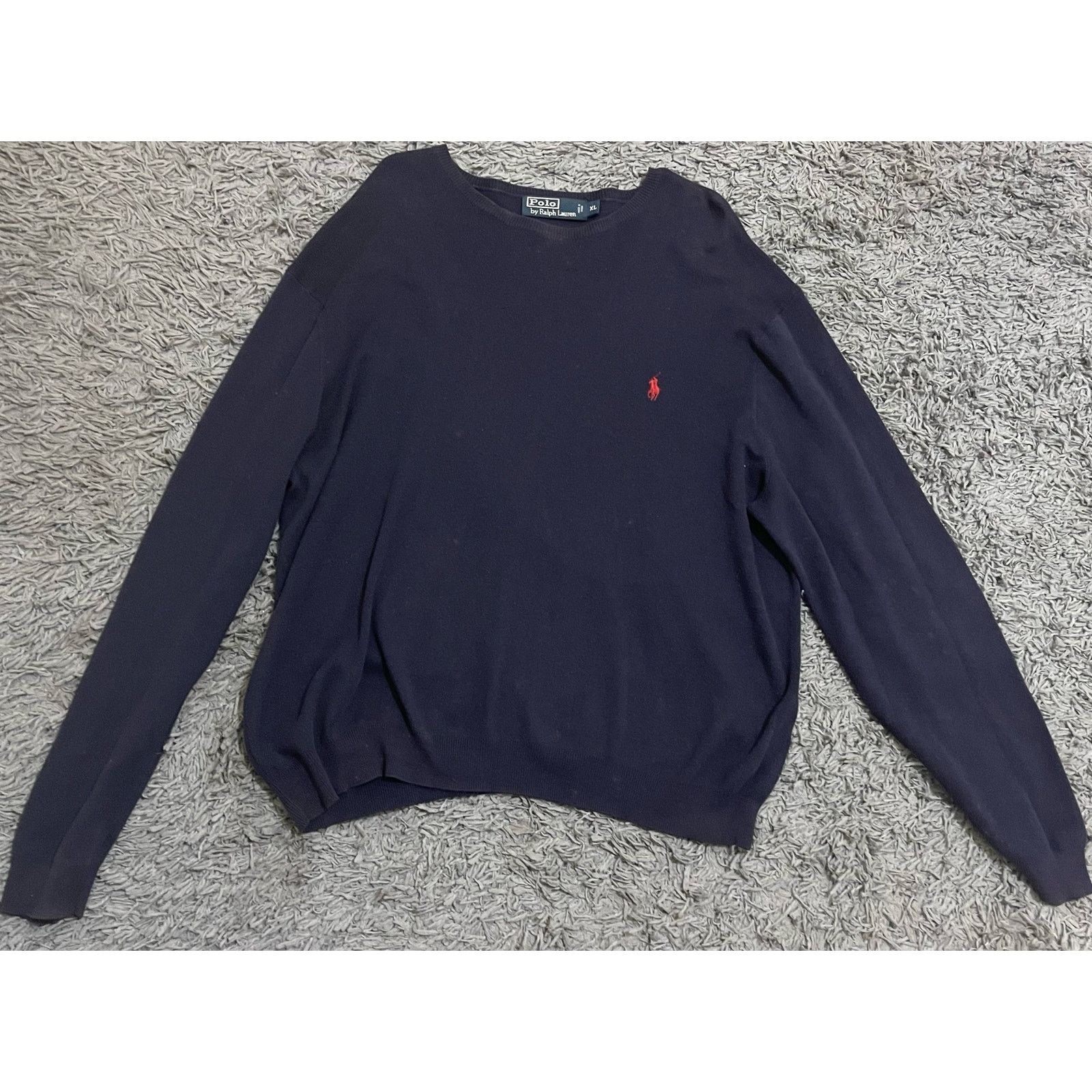 Polo Ralph Lauren Polo Ralph Lauren Men's Cotton Crewneck Sweater Size US XL / EU 56 / 4 - 1 Thumbnail