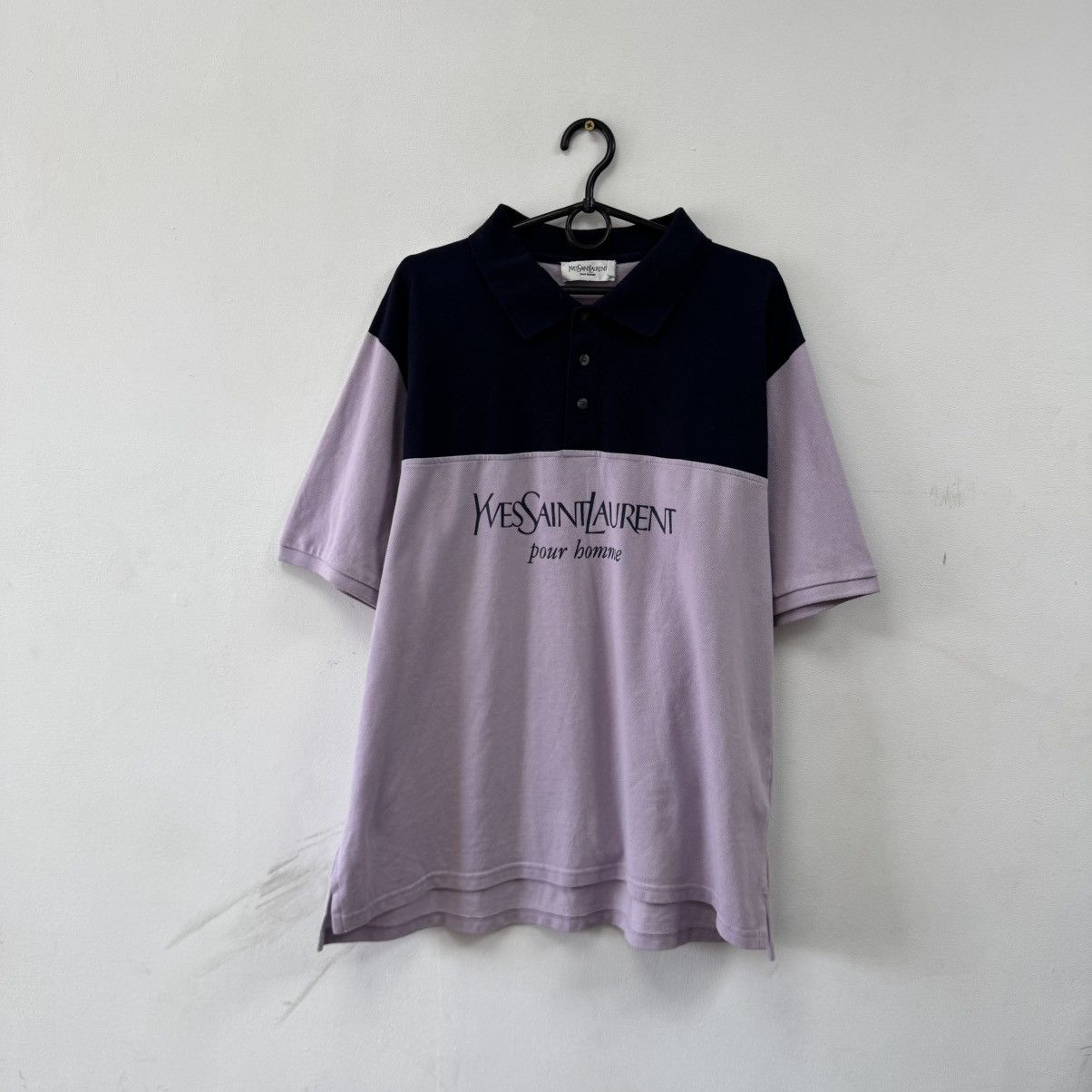 Vintage Vintage YSL Yves Saint Lauren Polo Shirt Big Logo Size US XXL / EU 58 / 5 - 1 Thumbnail