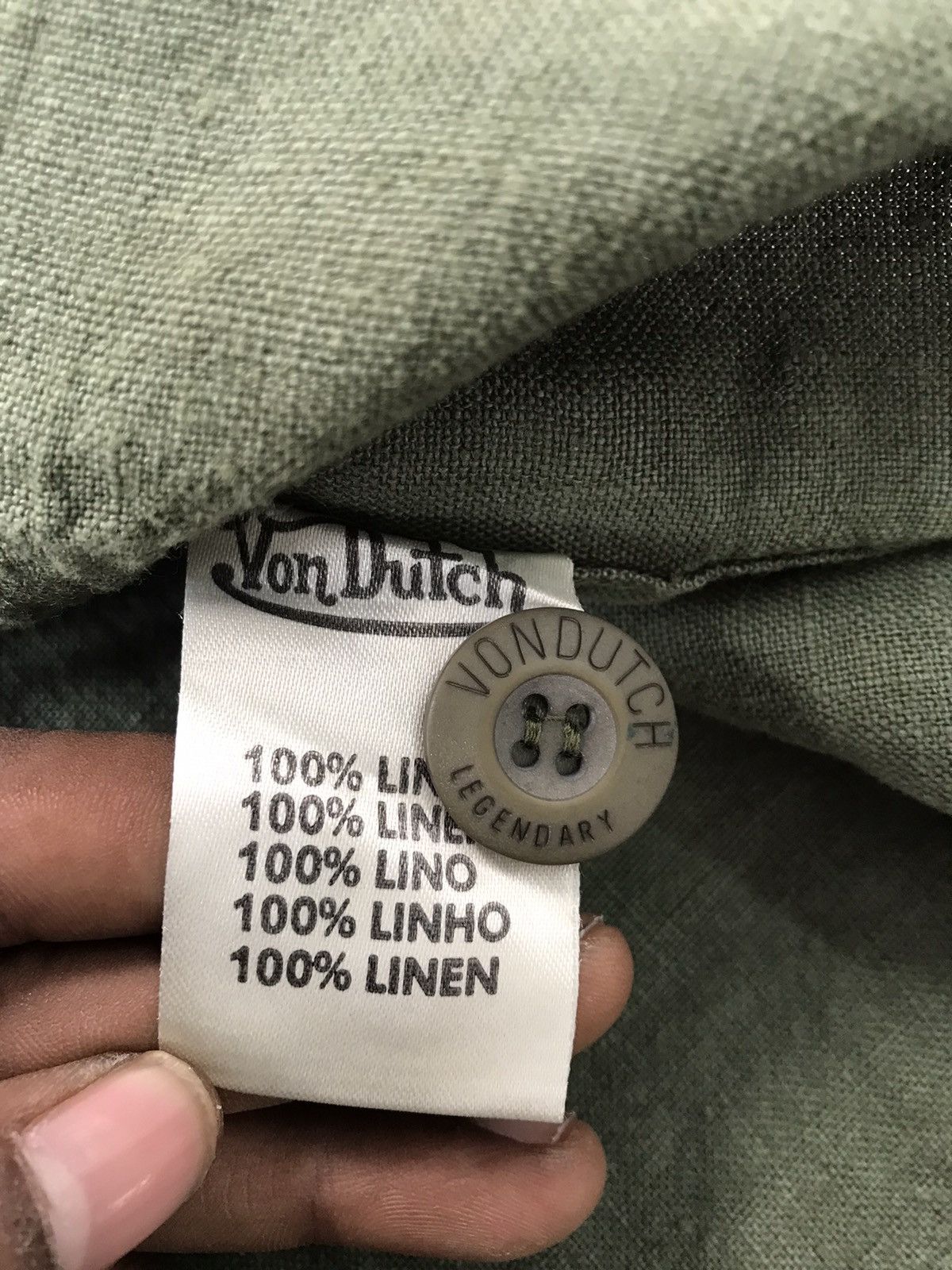 Vintage × Von Dutch Crazy Von Dutch SpellOut button up chore shirt Size US M / EU 48-50 / 2 - 5 Thumbnail