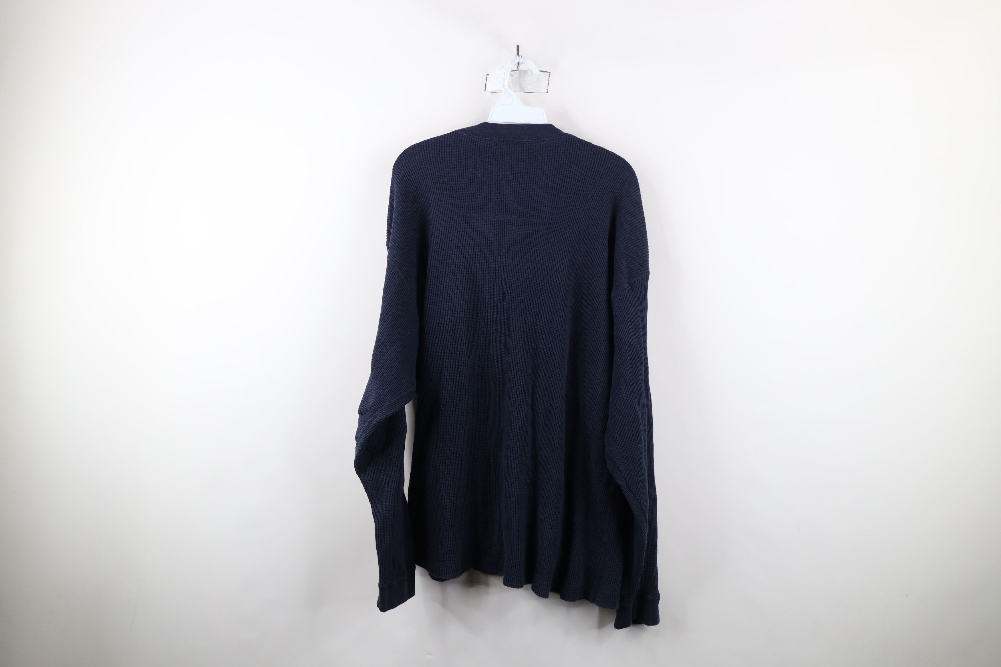 Vintage Vintage 90s Streetwear Thermal Waffle Knit Henley T-Shirt Size US XXL / EU 58 / 5 - 9 Thumbnail