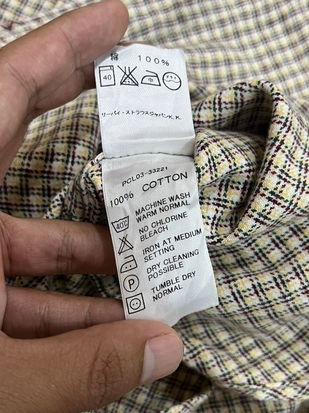 Levi's Vintage Clothing Vtg 90's Levis Double Pocket Flannel Shirt Size US XL / EU 56 / 4 - 7 Thumbnail