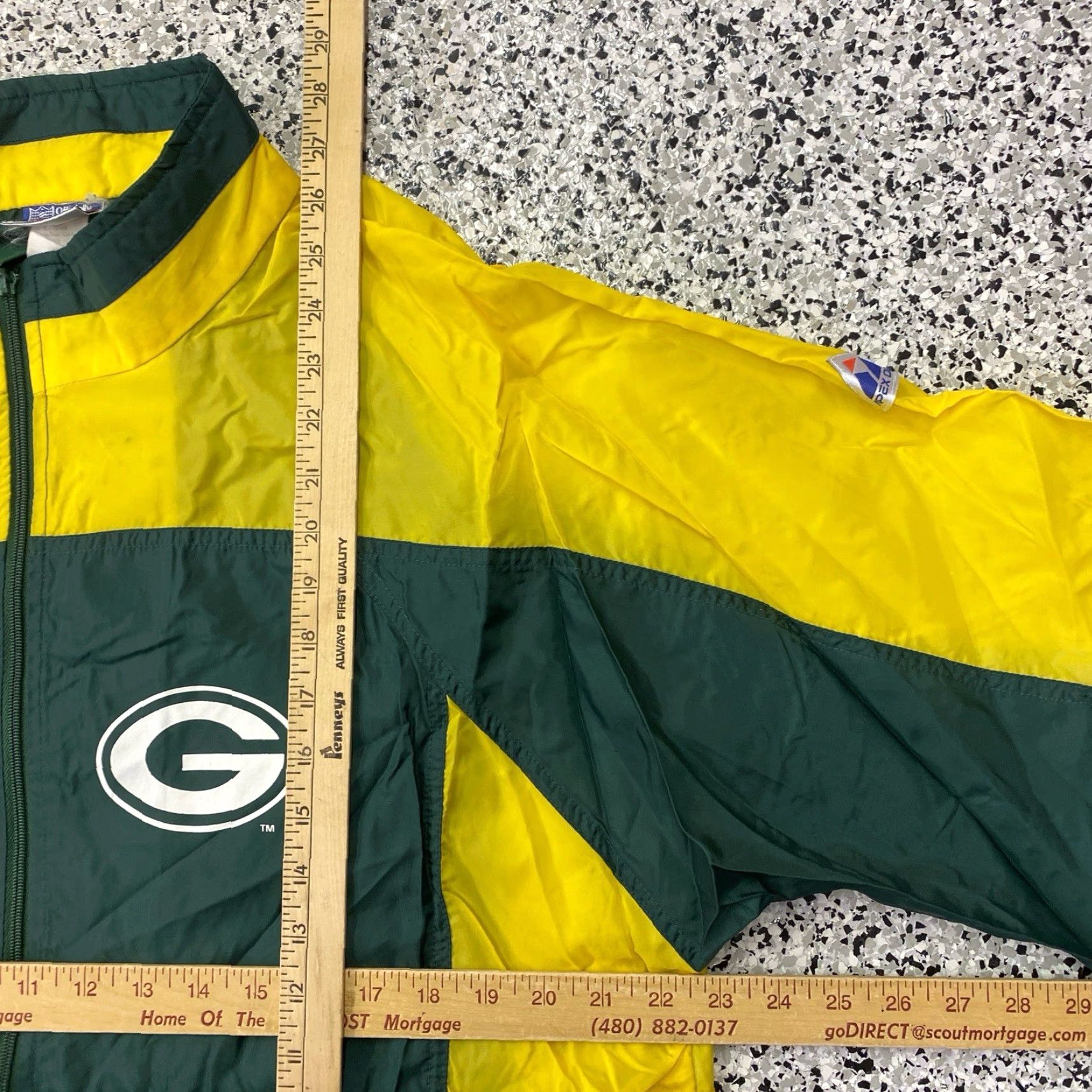 NFL VINTAGE 80s Apex One NFL Green Bay Packers Windbreaker Medium Green Packers Logo Jacket Boys/Men? Size US M / EU 48-50 / 2 - 3 Thumbnail