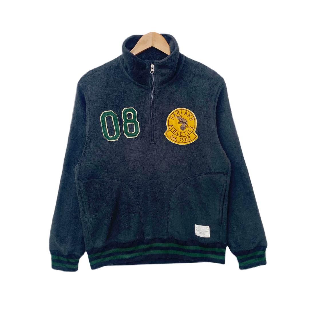 MLB OAKLAND ATHLETICS HALF ZIPPER FLEECE SWEATER Size US L / EU 52-54 / 3 - 1 Thumbnail