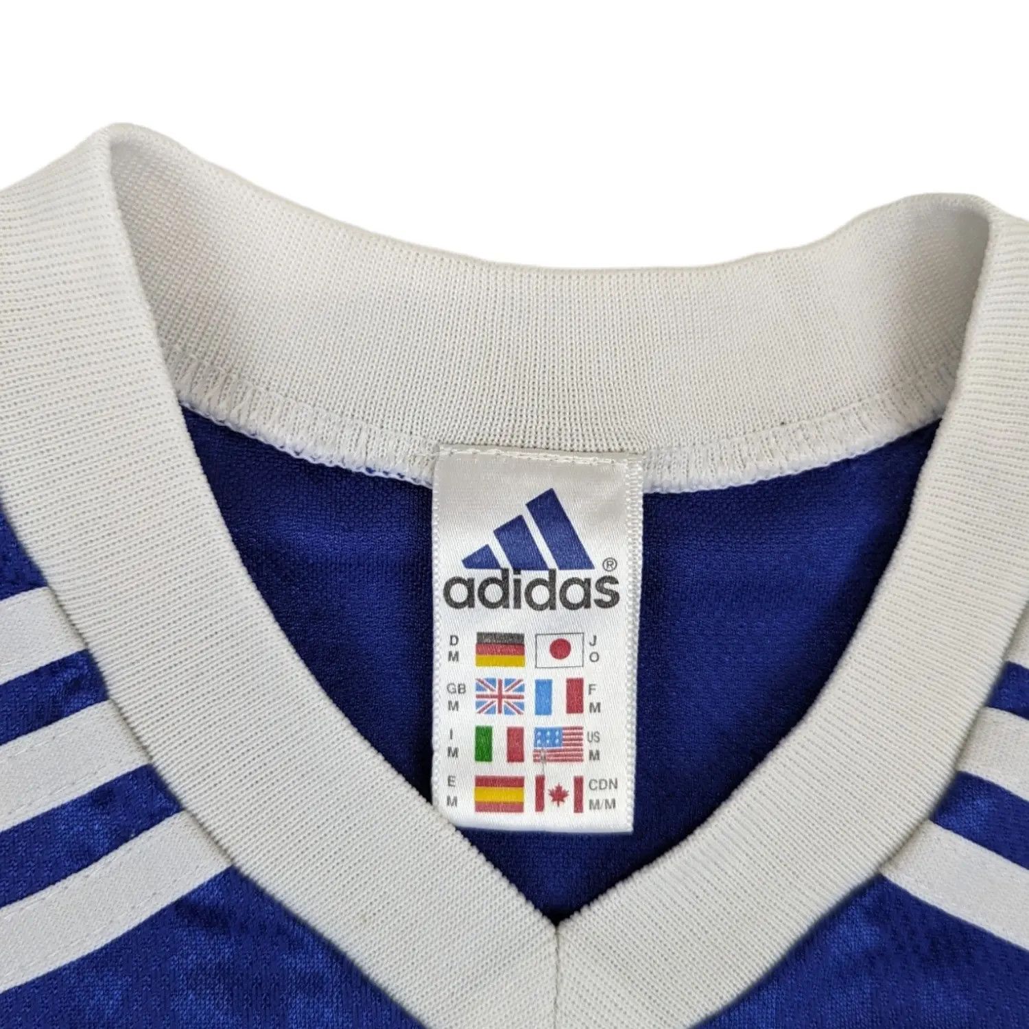 Adidas Vintage 90's ADIDAS Mondial Minimes Montaigu Football Jersey Size US M / EU 48-50 / 2 - 8 Thumbnail