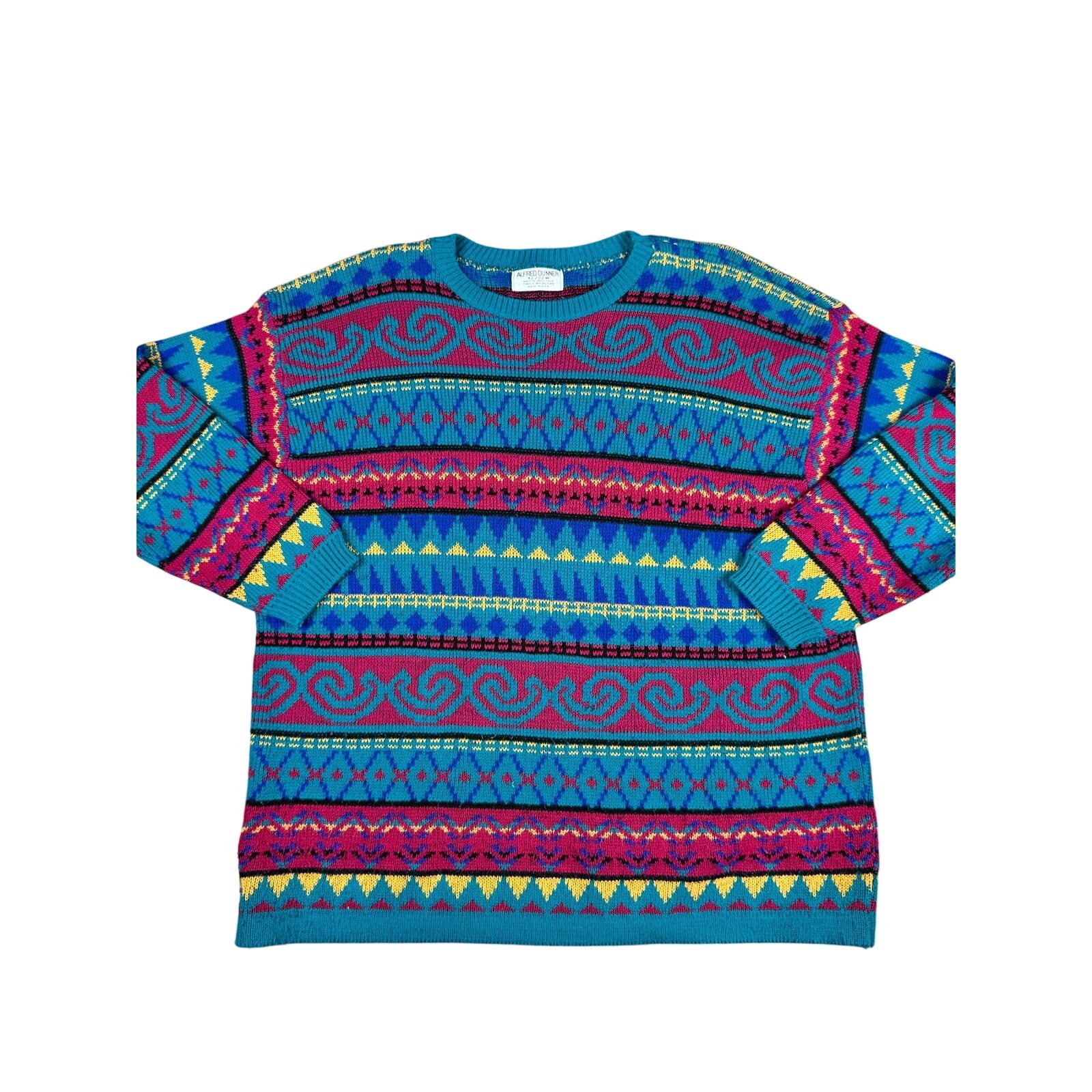 Vintage Vintage 90s Alfred Dunner Patterned Sweater Size US XL / EU 56 / 4 - 1 Thumbnail