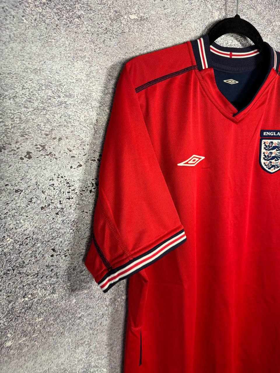 Vintage England National Team 2002 Away Umbro Soccer Jersey Size US XL / EU 56 / 4 - 7 Thumbnail