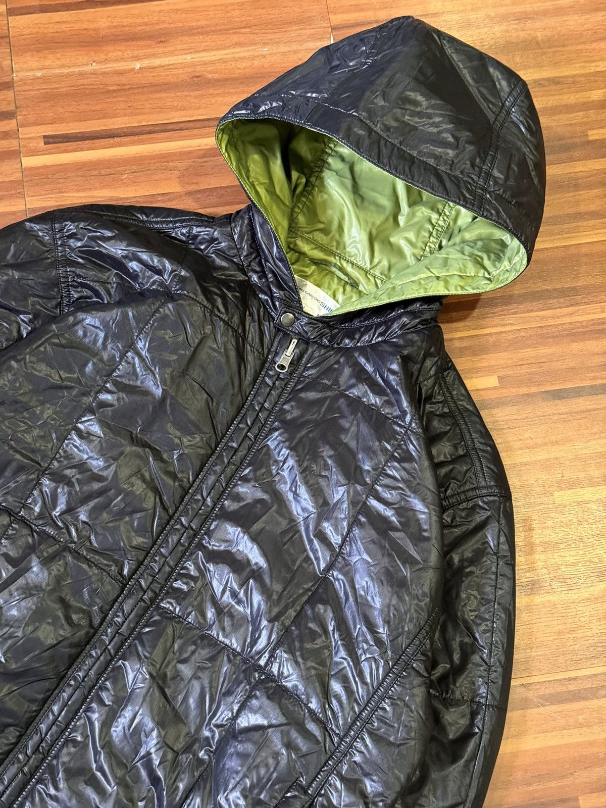 Comme des Garcons Cdg - Reversible Nylon Jacket - Black&Green Cw Size US L / EU 52-54 / 3 - 3 Thumbnail