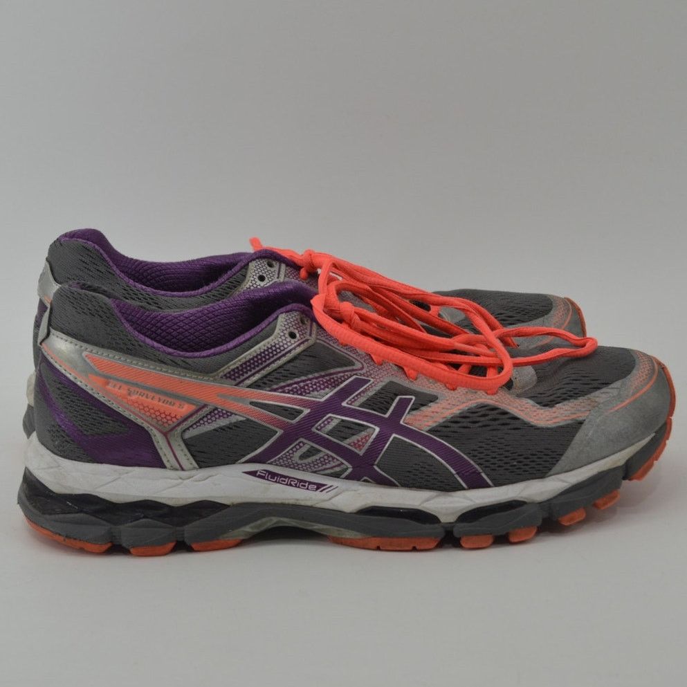 Asics ASICS Size 9 Gray Purple T6B9N Gel Surveyor Running Orange Size US 9 / IT 39 - 4 Thumbnail