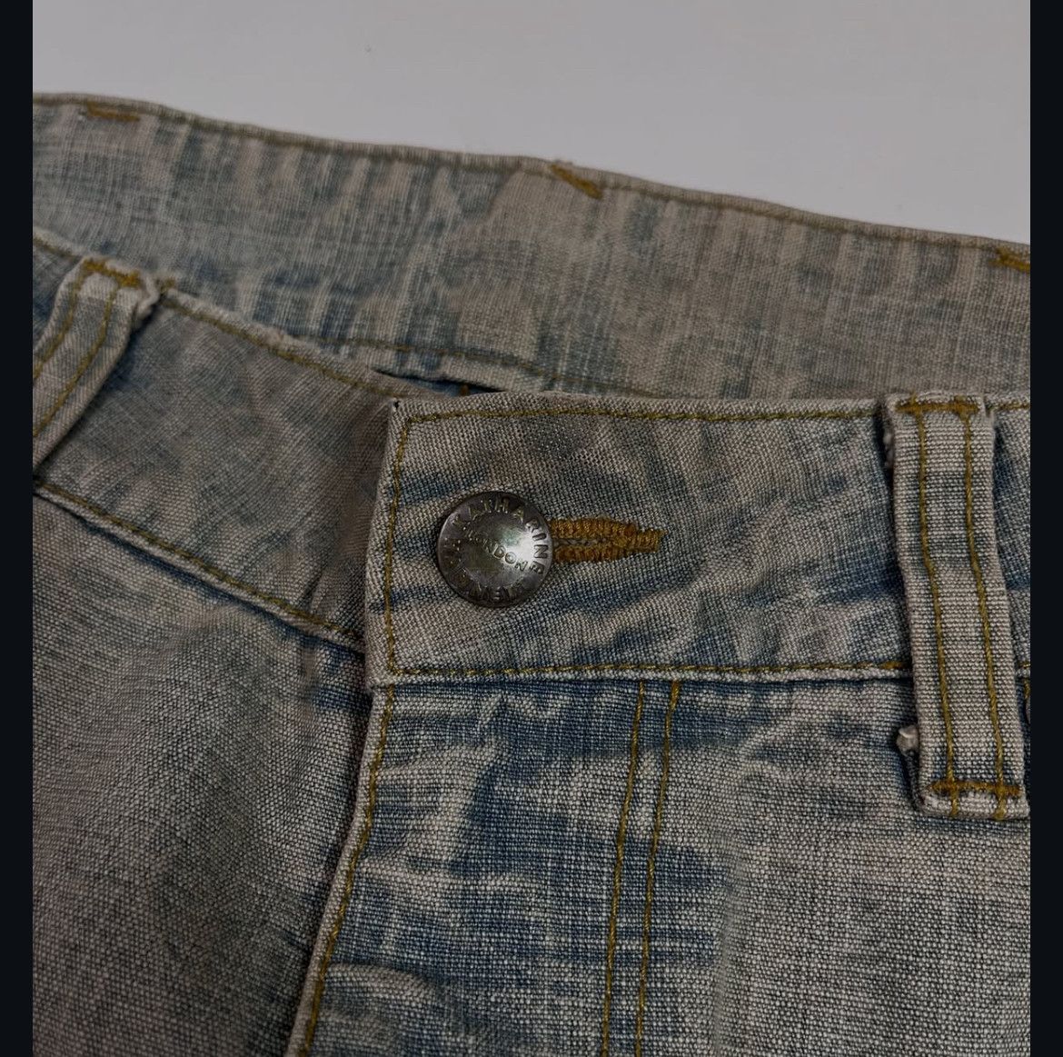 Katharine Hamnett London 2000s Katharine Hamnett London Distressed Mud Wash Jeans y2k Size US 30 / EU 46 - 5 Thumbnail