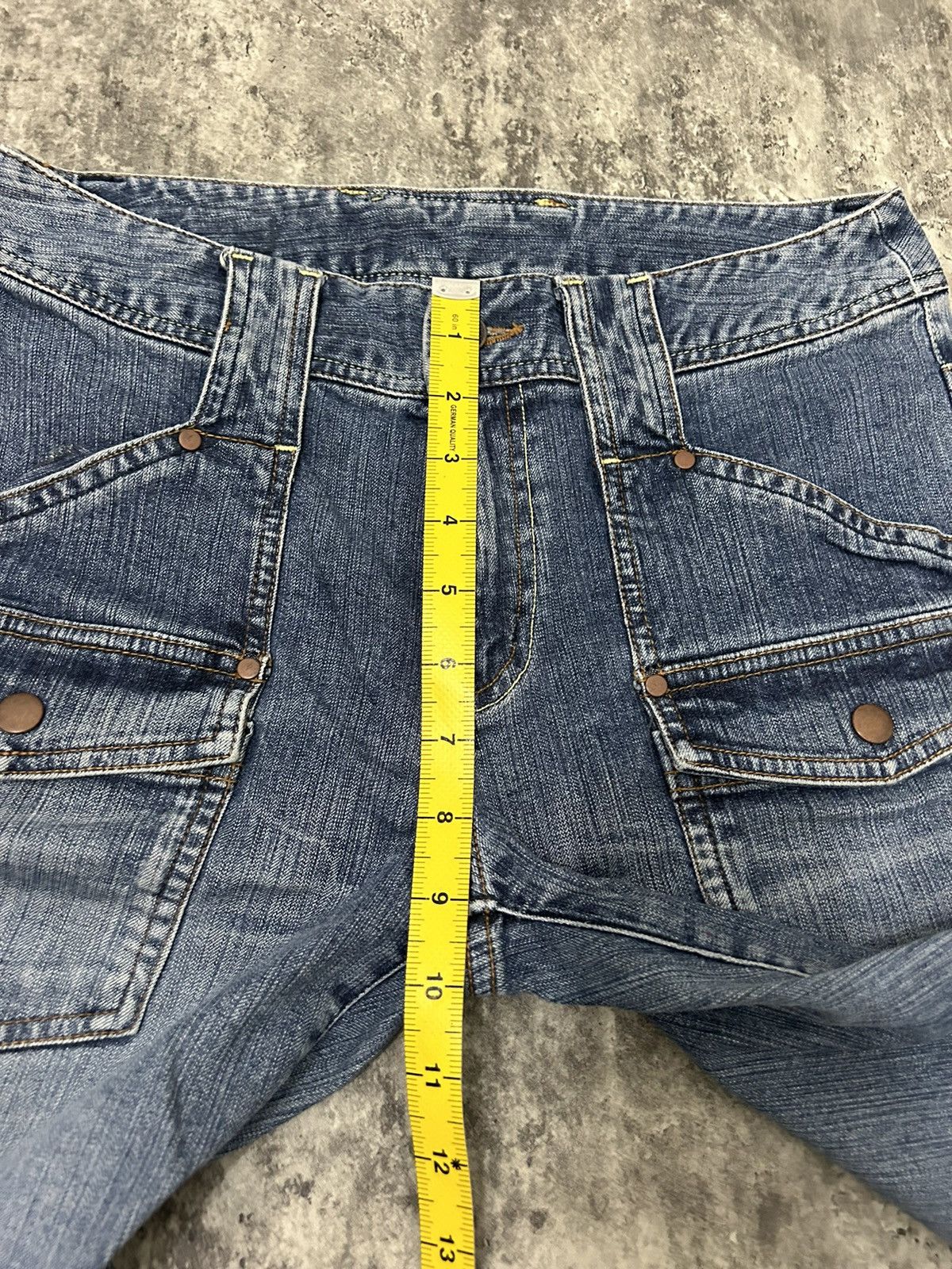 Vintage Alpha Cubic Pocket Flare Jeans