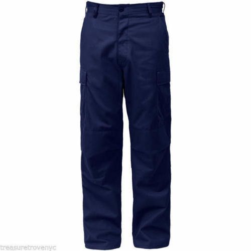Designer Military Midnight Blue Cargo Battle Dress Uniform Pants Size ONE SIZE - 1 Thumbnail