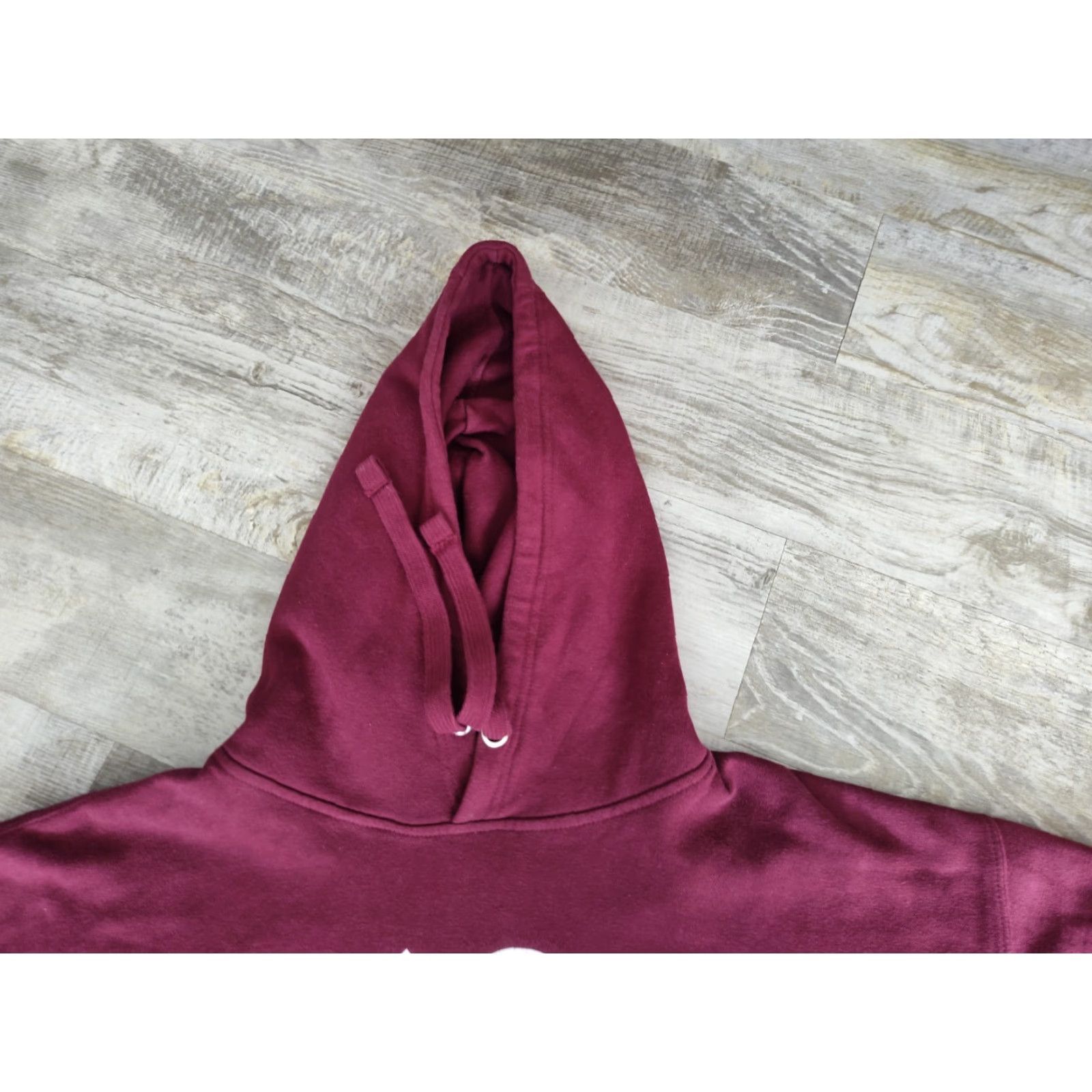 Vintage Men's Burgundy Hooded Sweatshirt Hoodie 2XL Fleece EUC Size US XXL / EU 58 / 5 - 7 Thumbnail