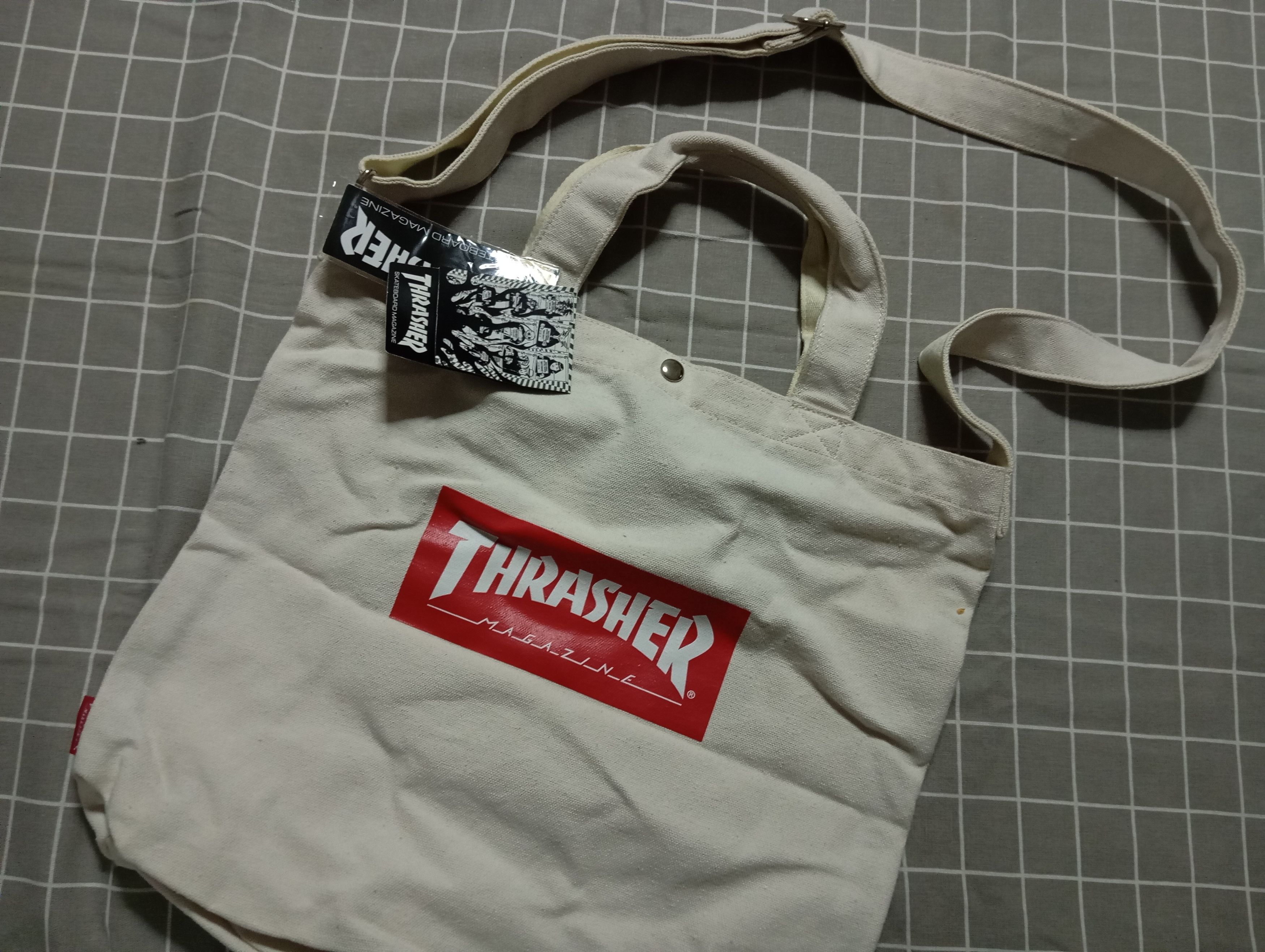 Thrasher NEW Thrasher Magazine 🛹 2way Shoulder & Tote Bag BIG 💥 Size ONE SIZE - 5 Thumbnail