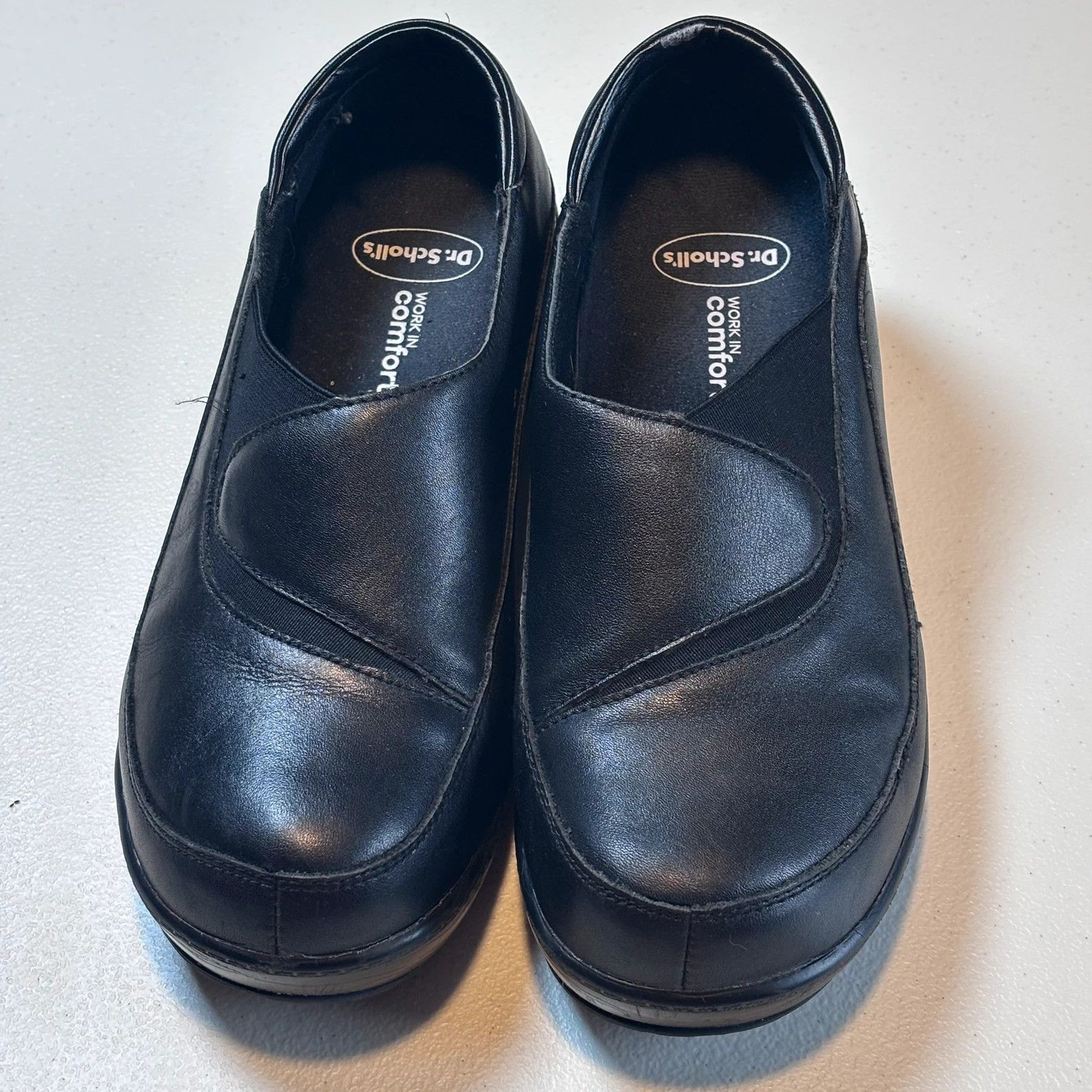 Designer Dr. Scholl's Work In Comfort Shoes Womens Size 6.5 in Black