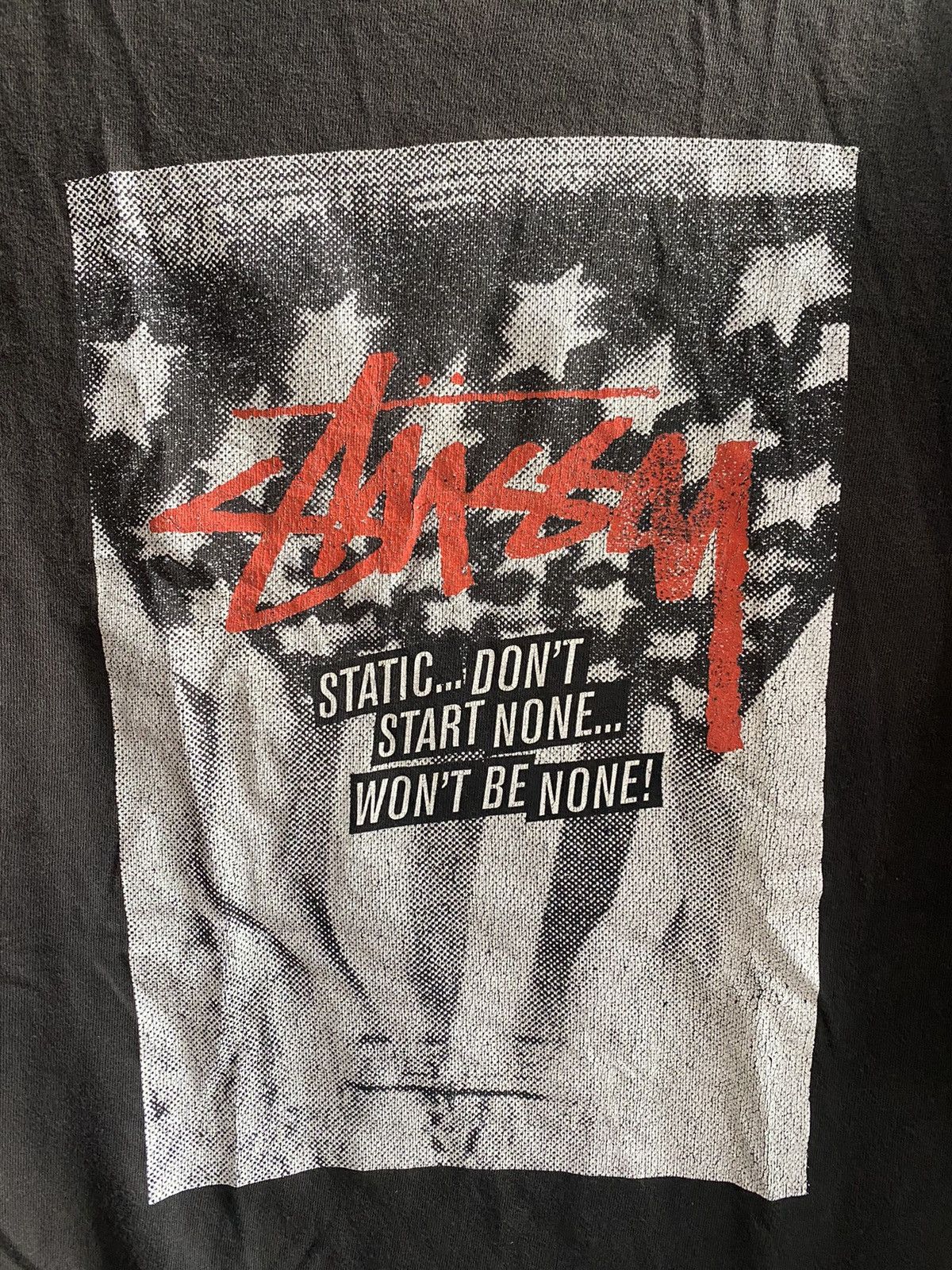 Stussy DISTRESSED STUSSY TSHIRT Size US M / EU 48-50 / 2 - 2 Thumbnail