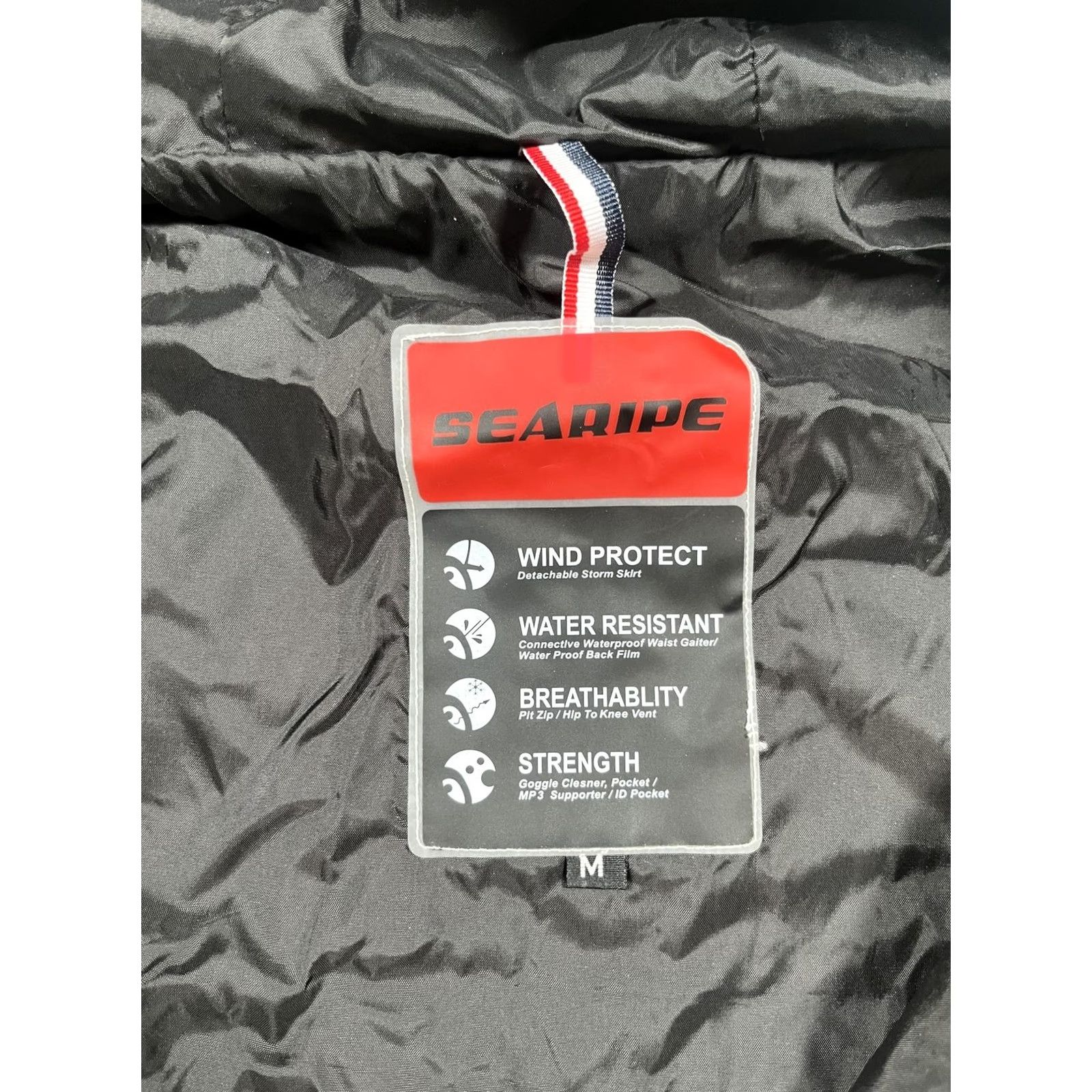 Vintage SEARIPE Ski Snowboard Suit Mens M White Hooded Jacket Pants Set L-72 Size 40R - 3 Thumbnail