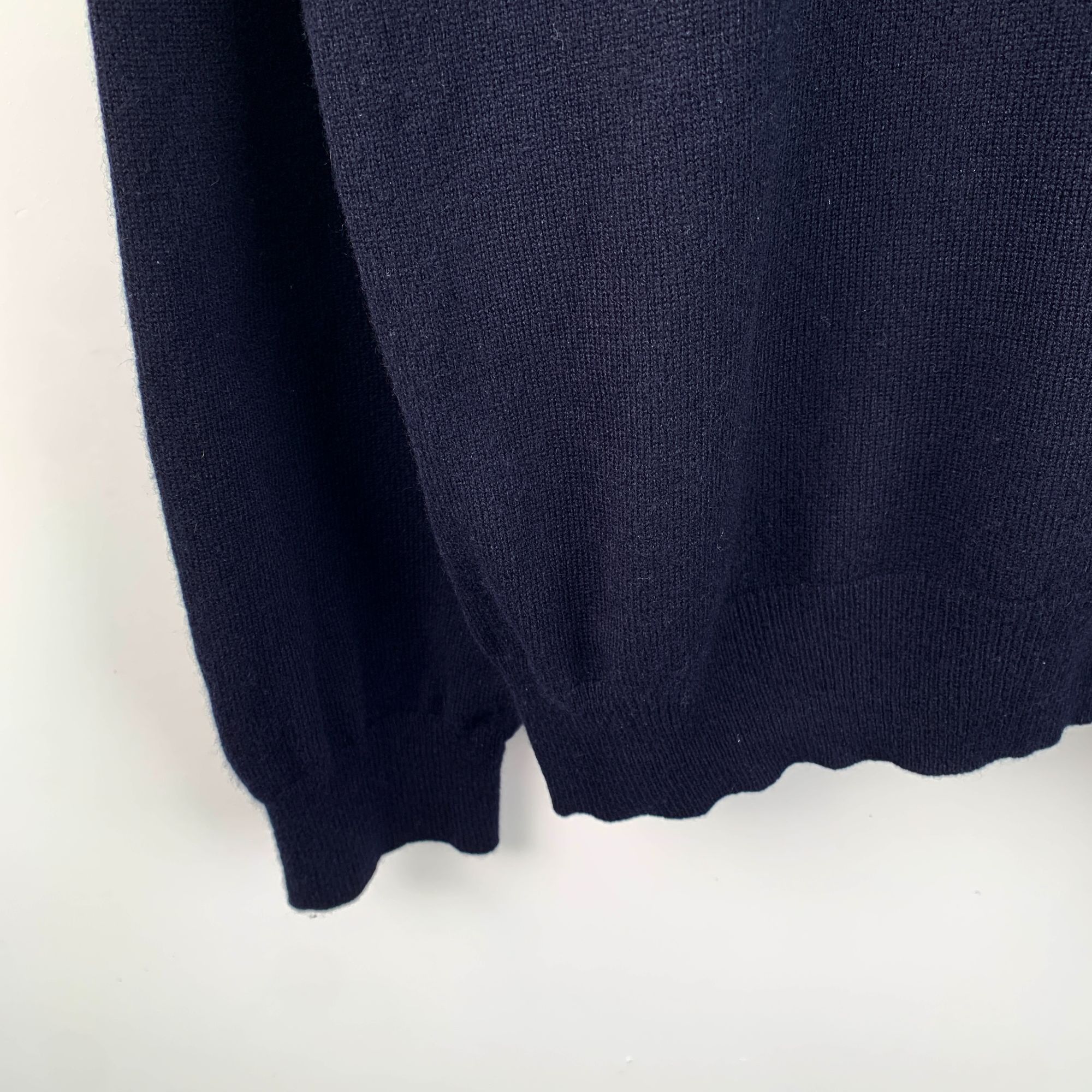 Louis Vuitton Louis Vuitton Dark Blue Knitted Sweater With Embroidered Log Size US XL / EU 56 / 4 - 4 Thumbnail