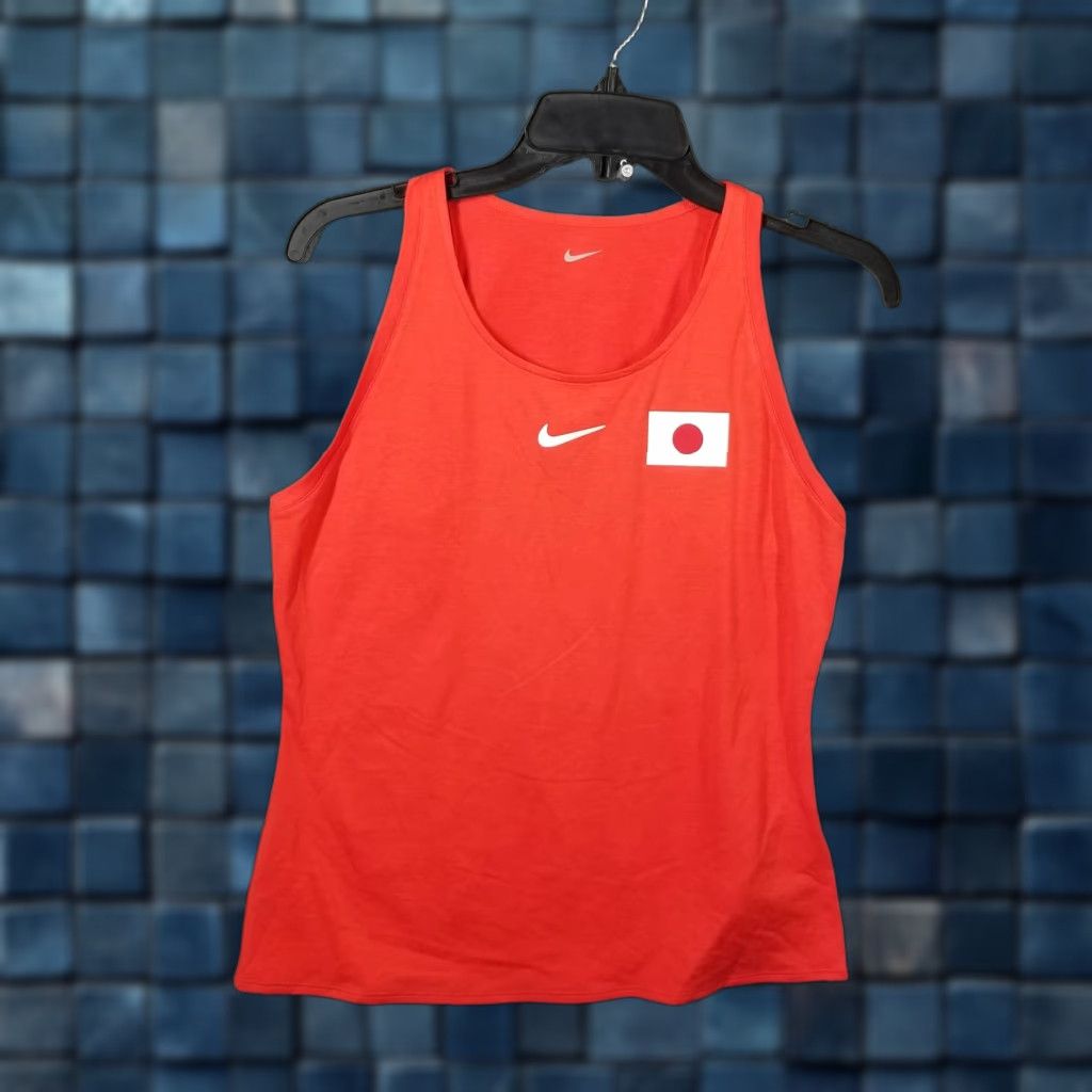 Nike Nike Japan Running Singlet Woman Small Red Track Tank Top Athletic Sports Size S / US 4 / IT 40 - 1 Thumbnail