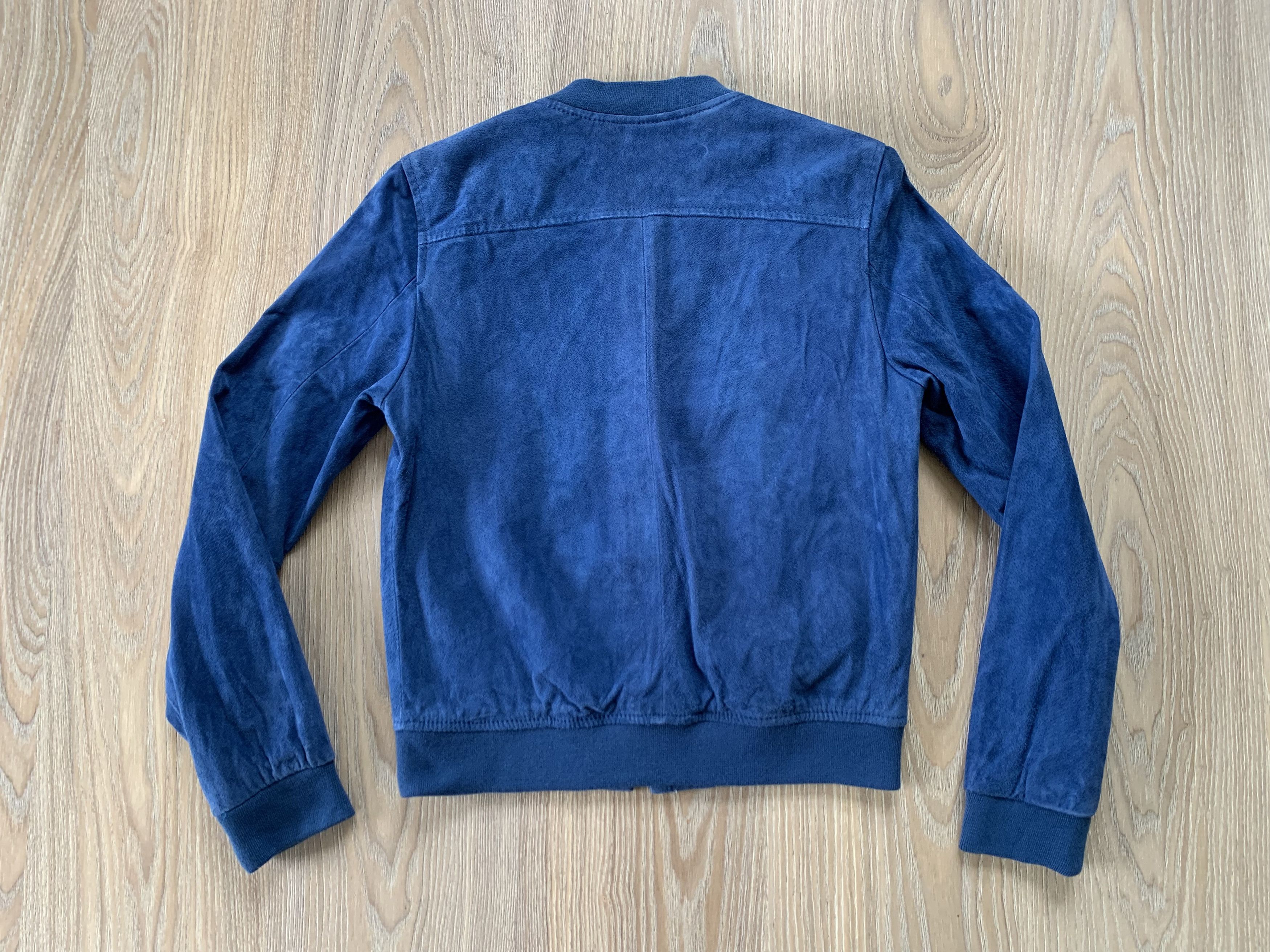 Stradivarius Stradivarius Suede Blue Women’s Bomber Jacket Size M / US 6-8 / IT 42-44 - 3 Thumbnail
