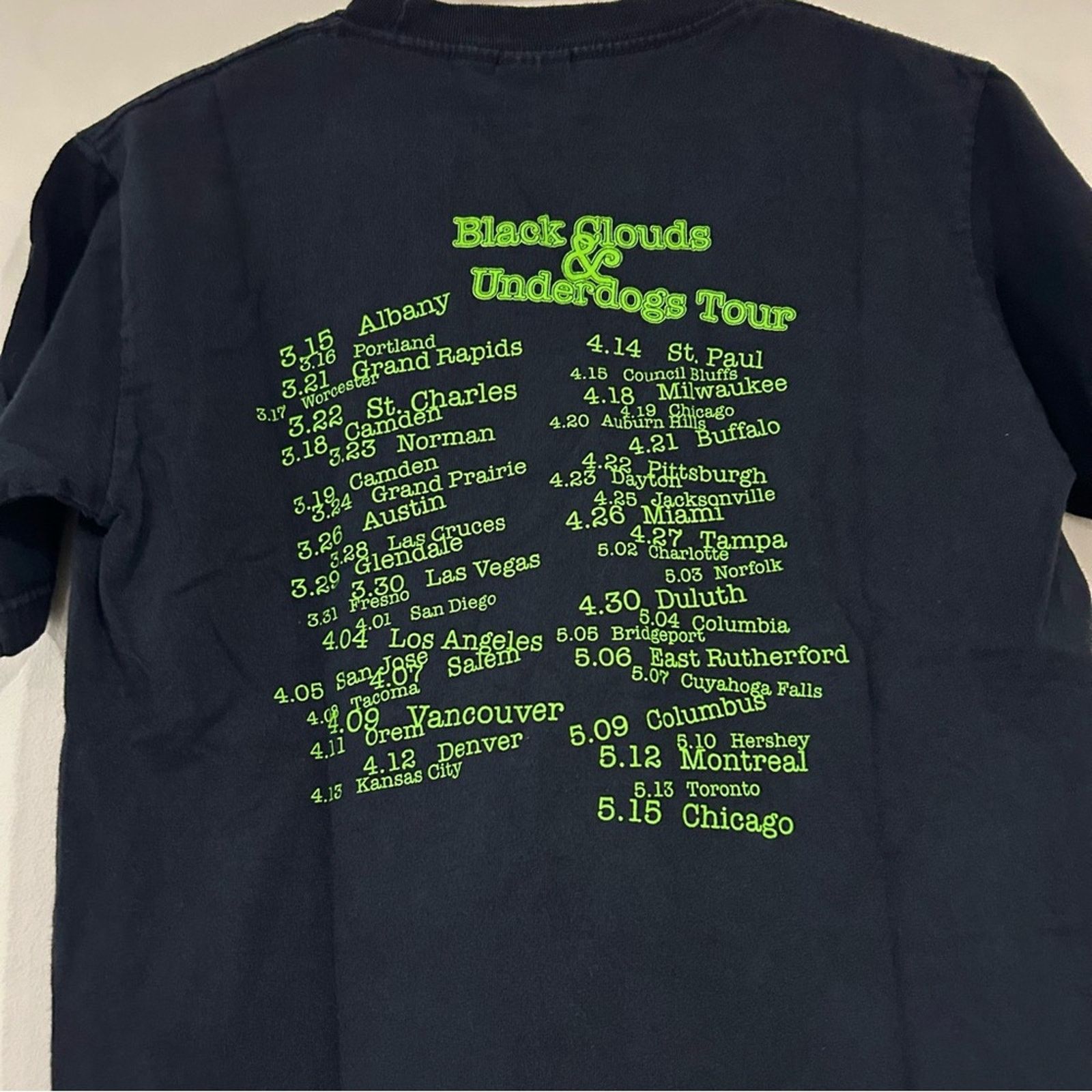 Alstyle Vintage Fall Out Boy Black Clouds & Underdogs Tour Shirt Size US S / EU 44-46 / 1 - 4 Thumbnail