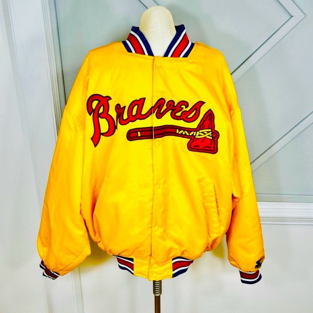 Starter Vintage Starter Atlanta Braves Jacket Bomber MLB Size 4XL Size US XXL / EU 58 / 5 - 1 Thumbnail