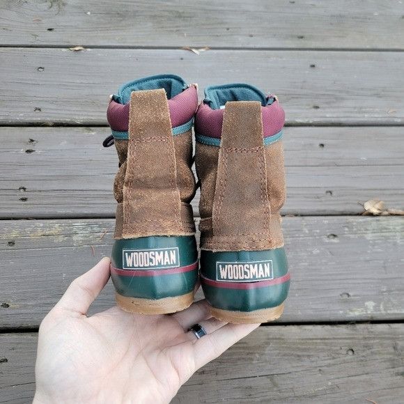Vintage Vintage 90s y2k Woodsman Brown Roughout Suede Leather Green Size US 7 / IT 37 - 4 Thumbnail