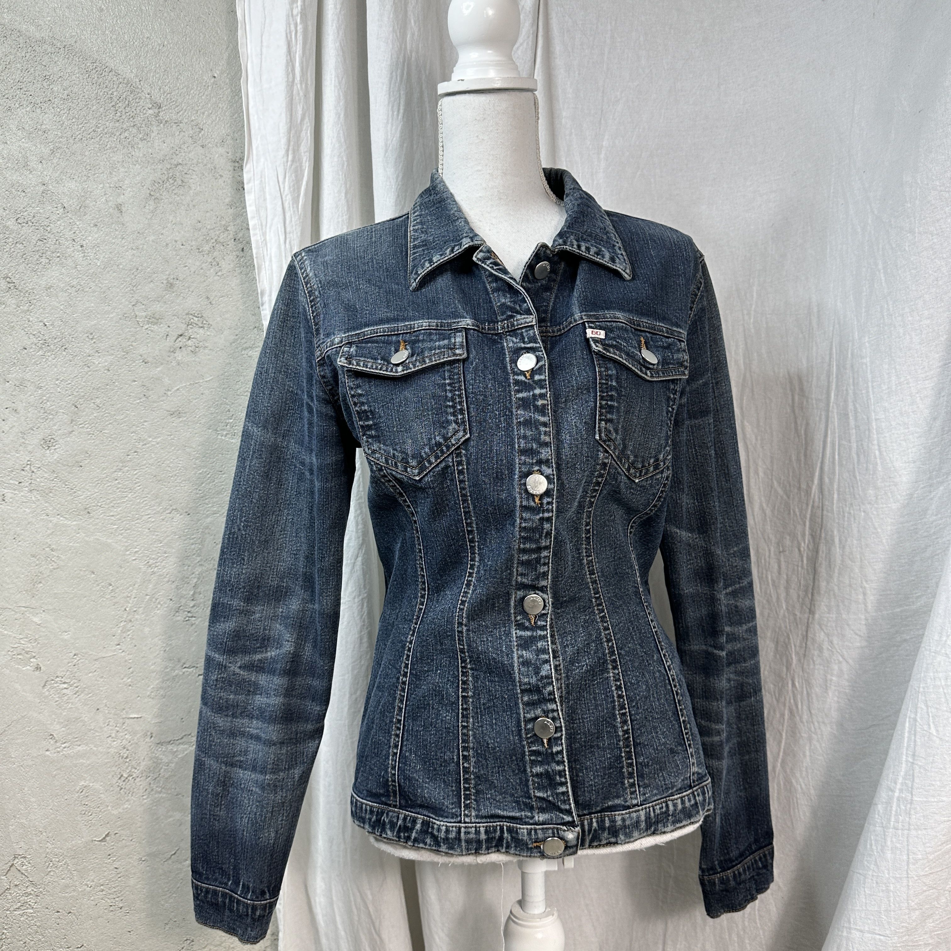 Miss Sixty × Vintage Miss Sixty Y2K Vintage Fitted Denim Jacket Size M / US 6-8 / IT 42-44 - 7 Thumbnail