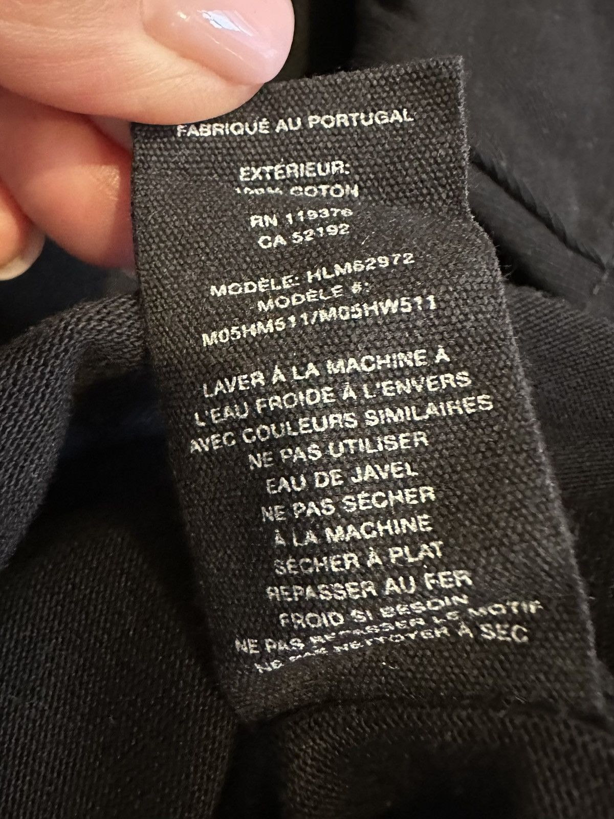 Helmut Lang Helmut Lang Black Graphic Logo Tee Size M Portugal Size US M / EU 48-50 / 2 - 6 Thumbnail
