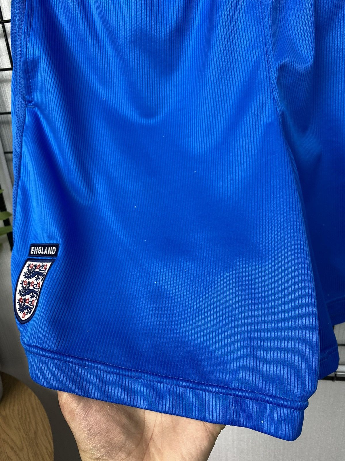 Umbro × Vintage Vintage England Umbro National Team Shorts Football Blue Men Size US 36 / EU 52 - 7 Thumbnail